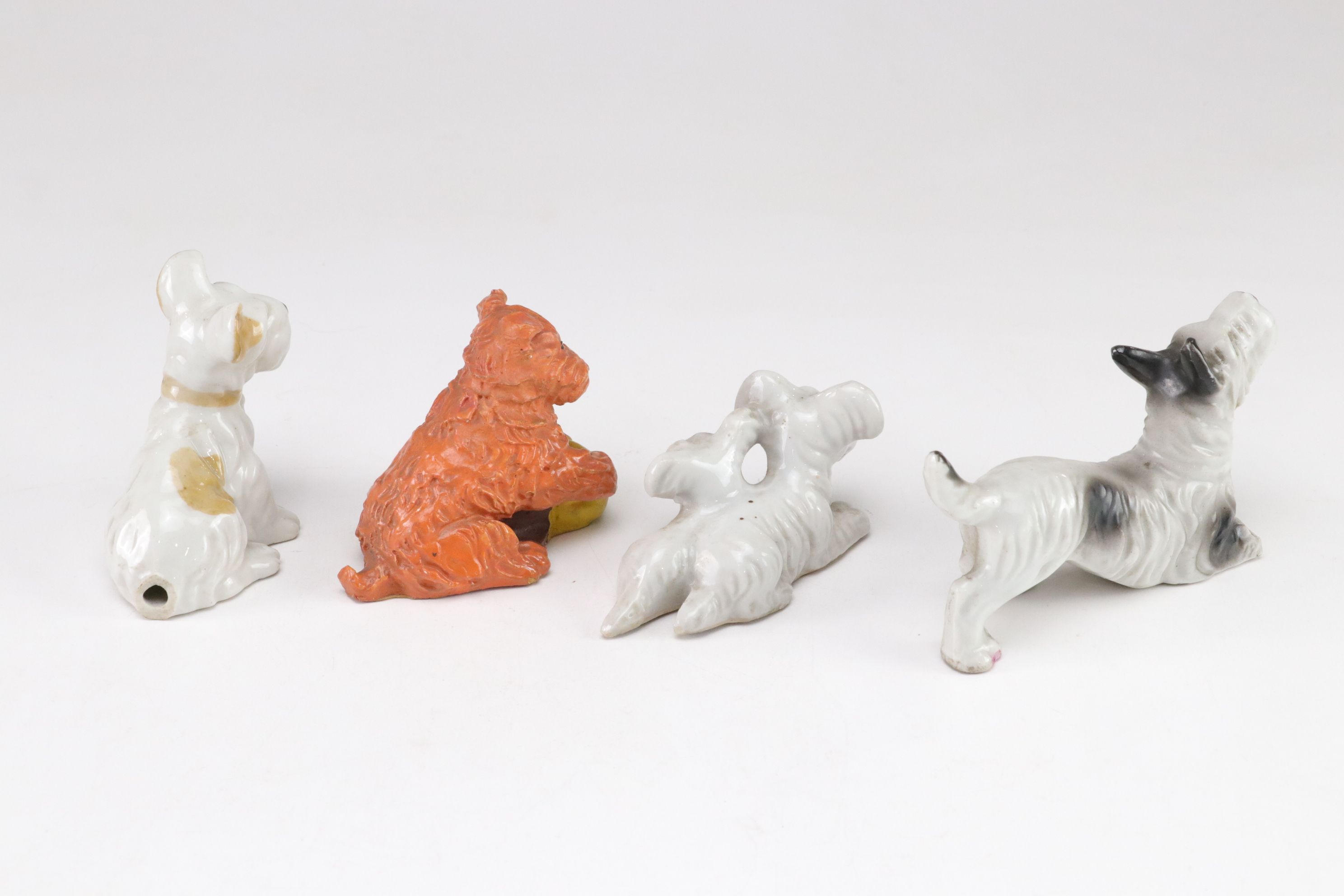 Japanese Porcelain Dog Figurine Collection