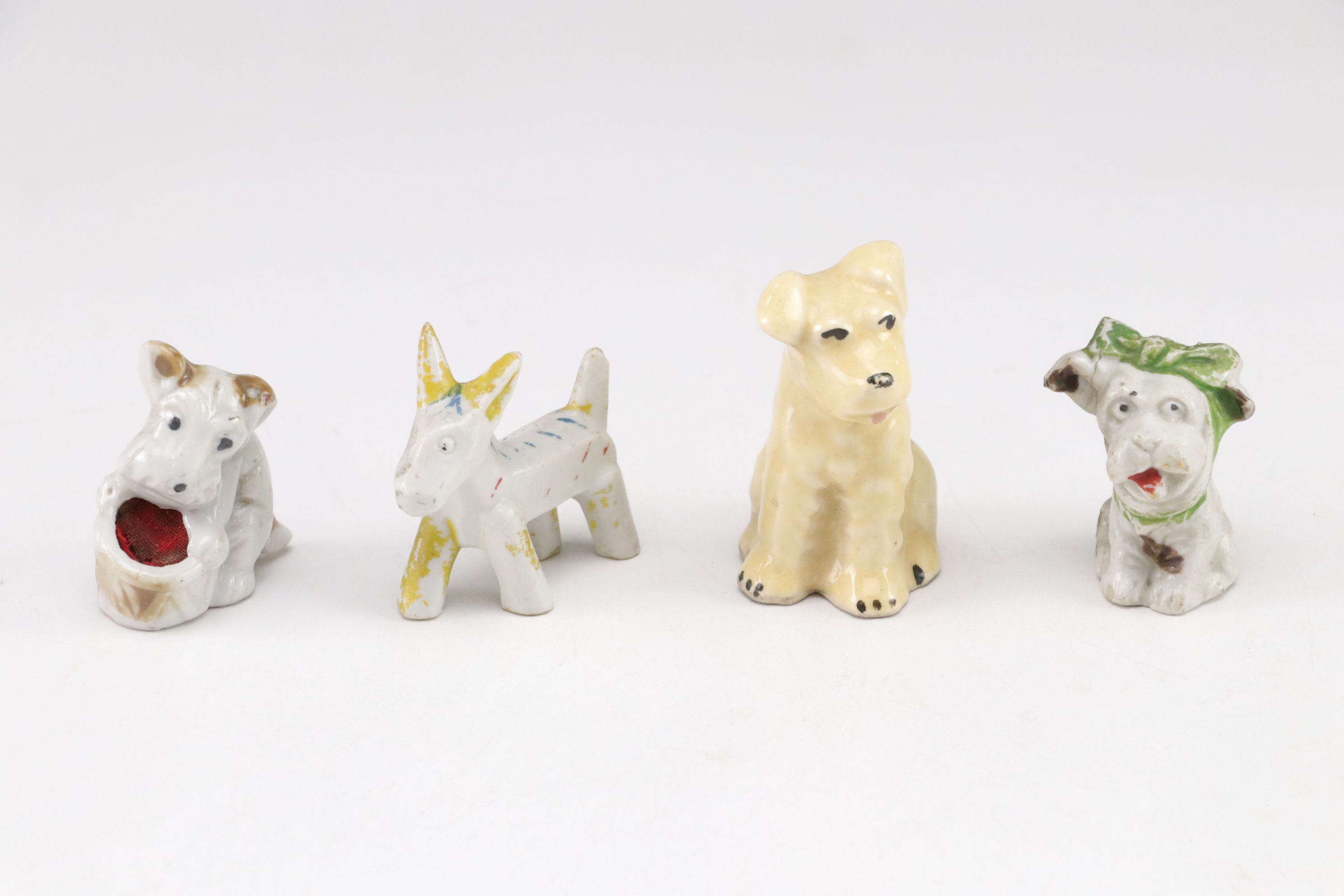 Japanese Porcelain Dog Figurine Collection