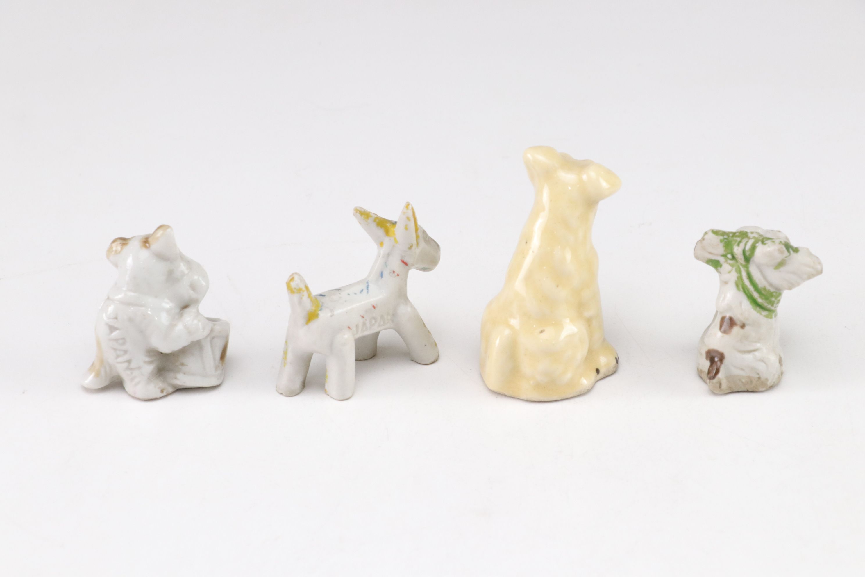 Japanese Porcelain Dog Figurine Collection