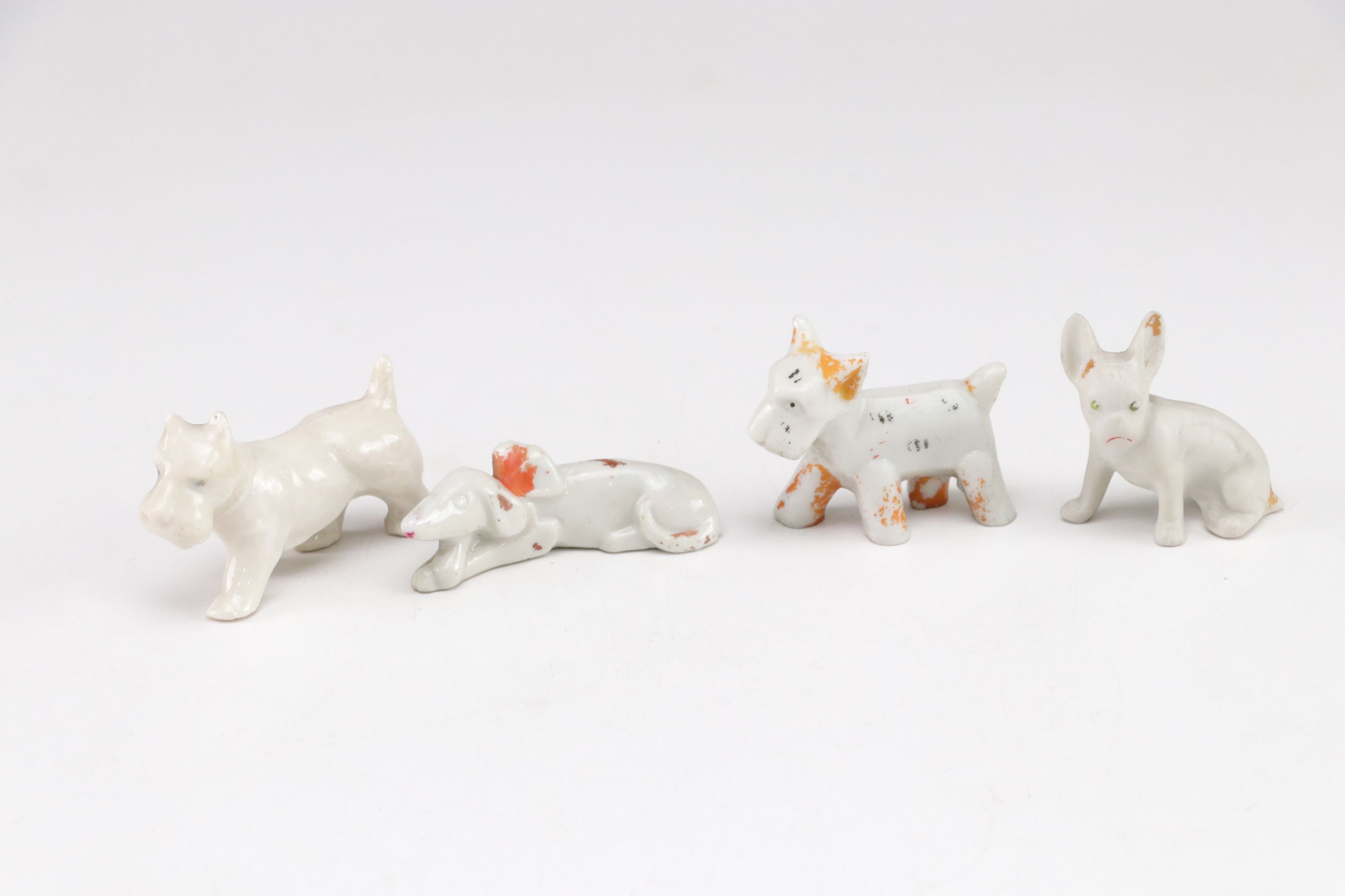 Japanese Porcelain Dog Figurine Collection