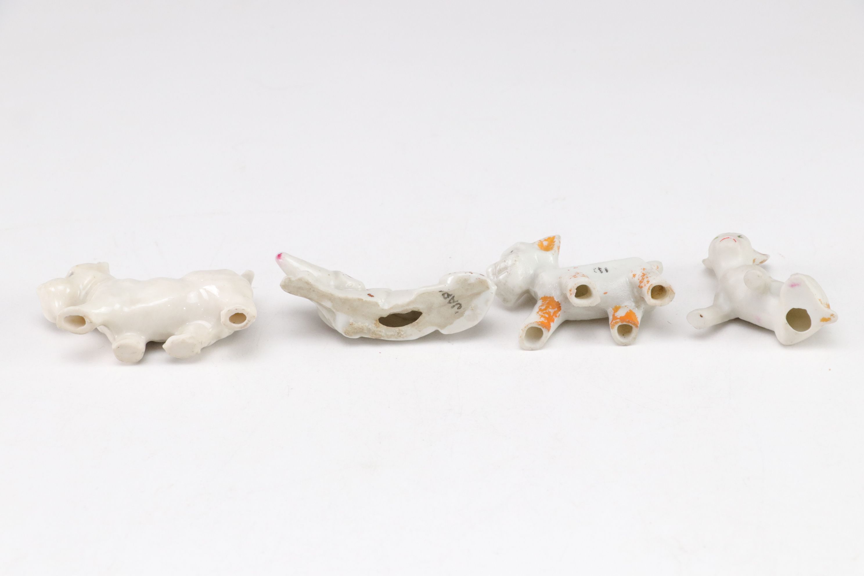 Japanese Porcelain Dog Figurine Collection