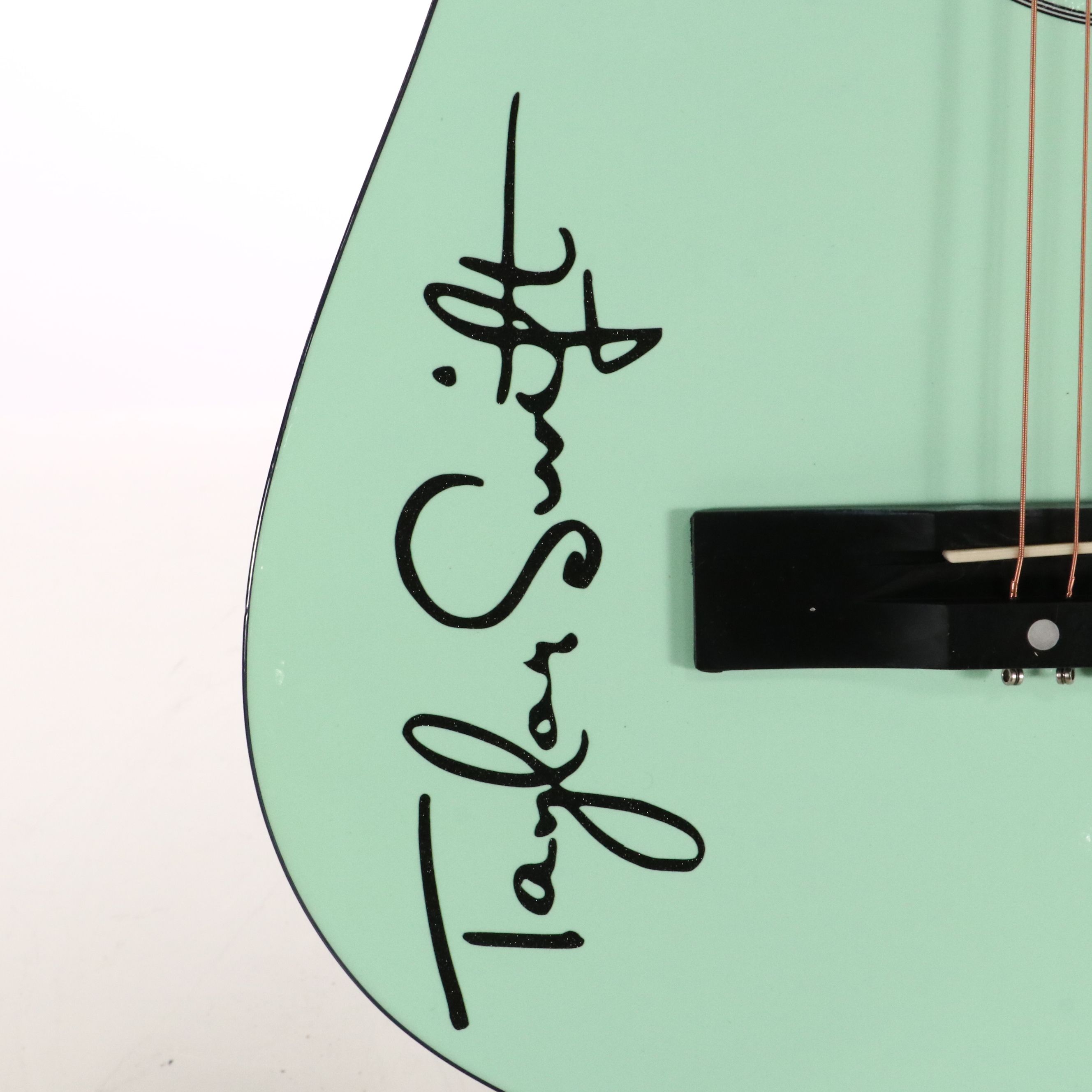 Taylor Swift Decal-Signed Ashthorpe Acoustic Guitar with JSA