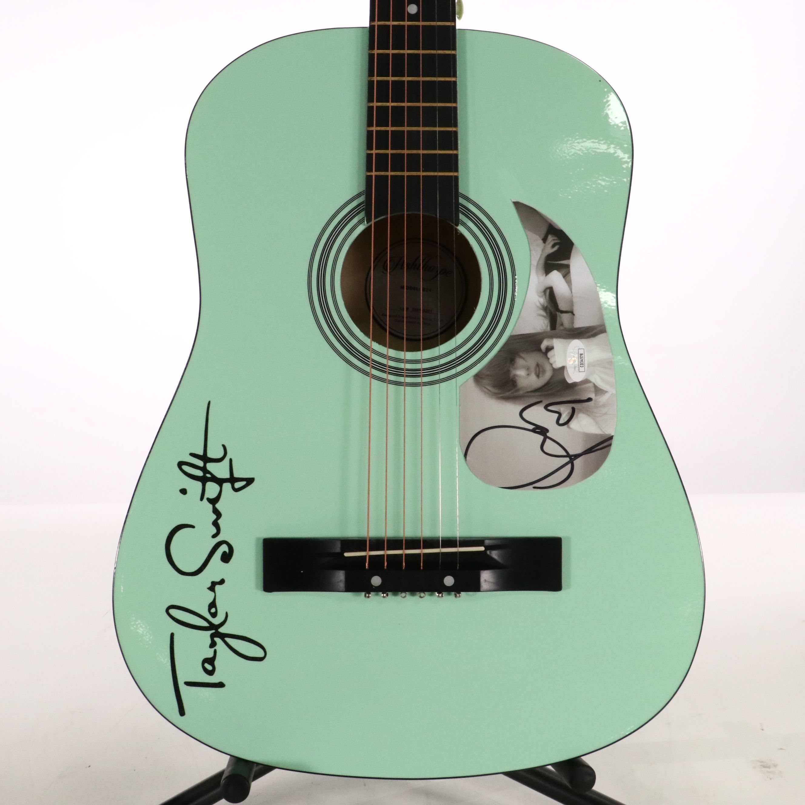Taylor Swift Decal-Signed Ashthorpe Acoustic Guitar with JSA