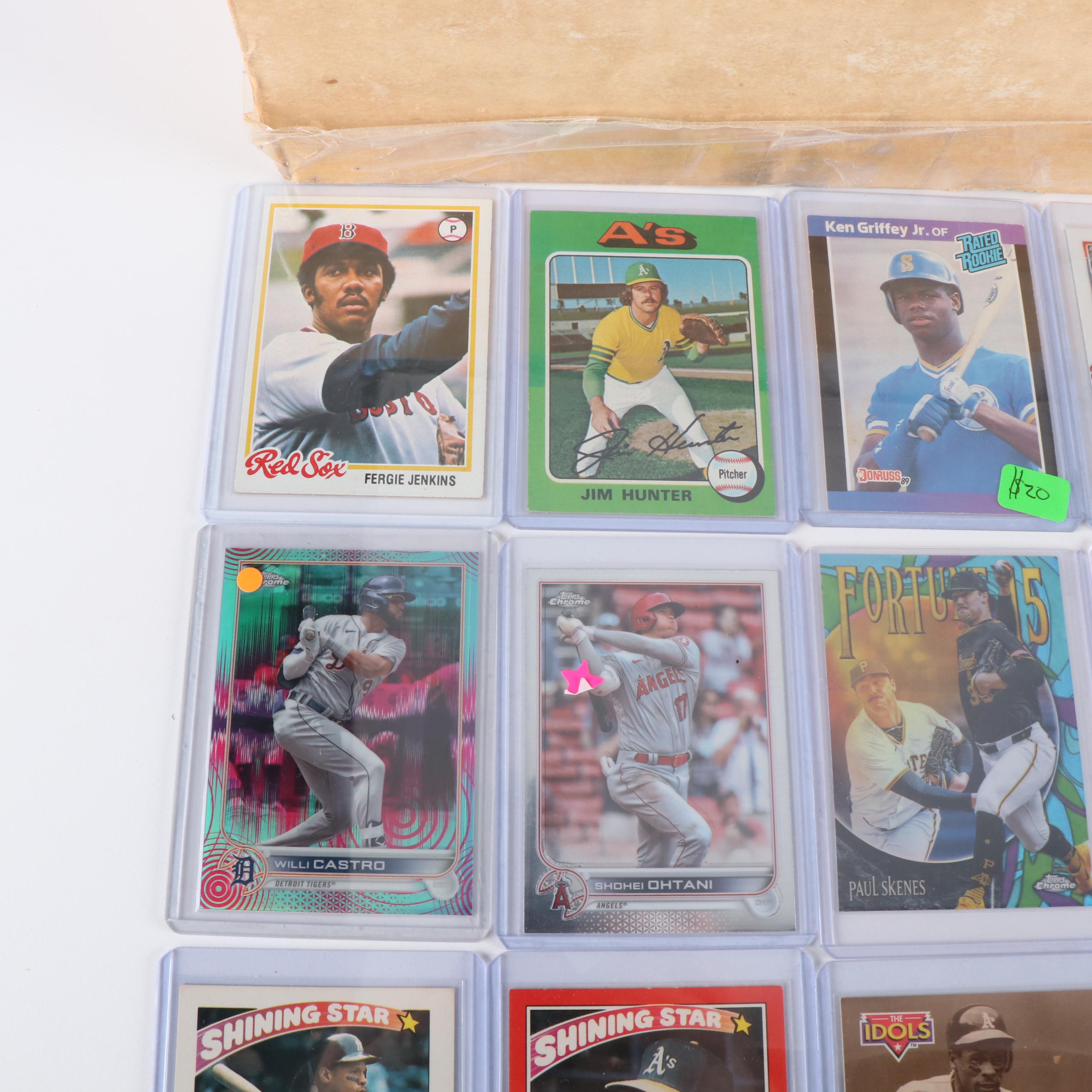 Topps with Other Baseball Cards Featuring Ken Griffey Jr. Rookie and More