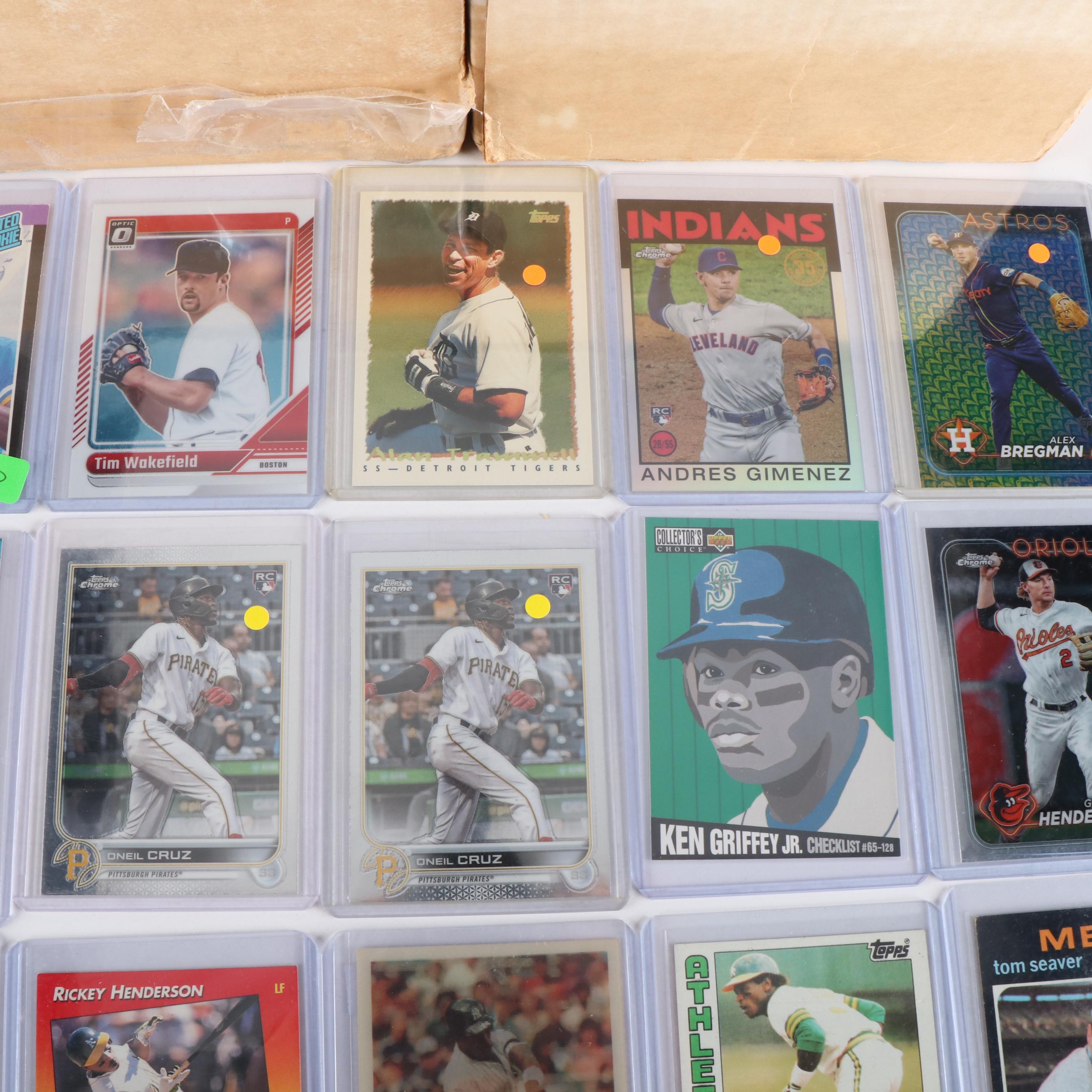 Topps with Other Baseball Cards Featuring Ken Griffey Jr. Rookie and More