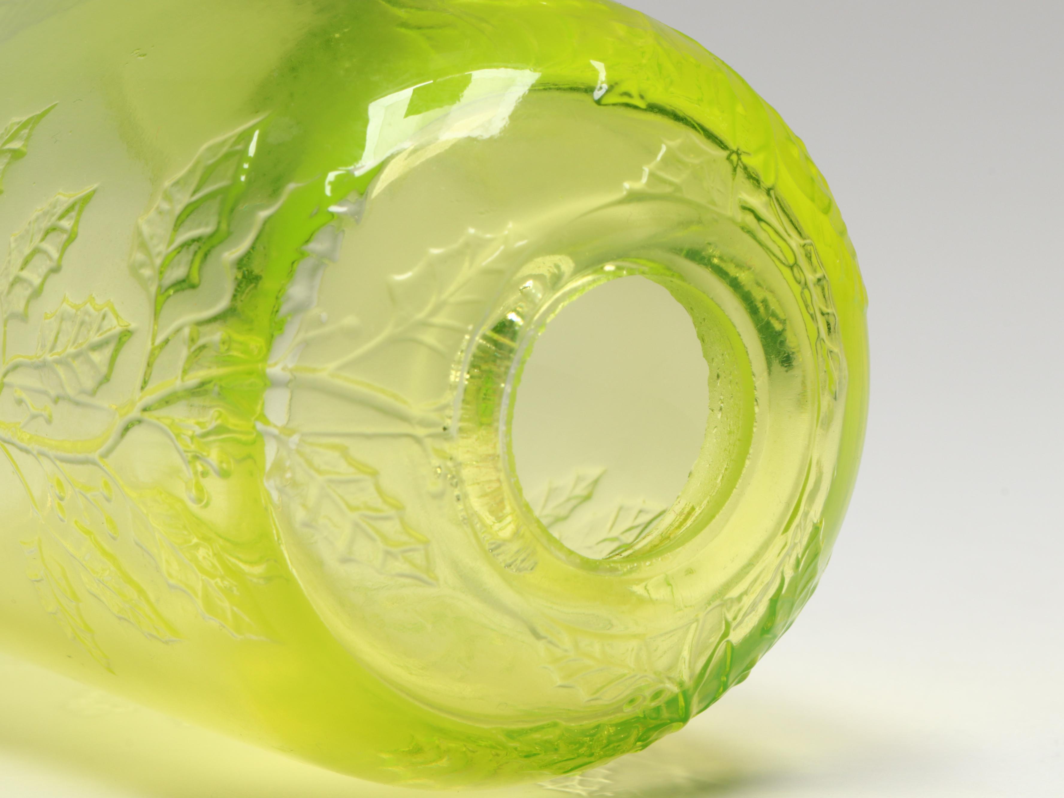 Mosser and Petite Choses Vaseline Glass Fairy Lamps with Other Pineapple Lamp