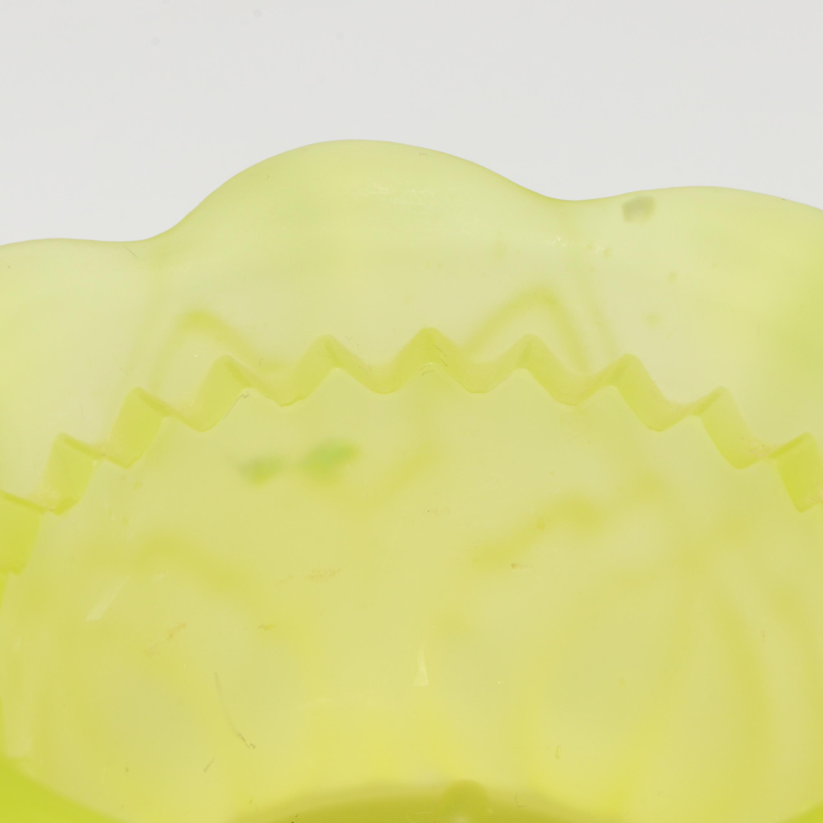 Mosser and Petite Choses Vaseline Glass Fairy Lamps with Other Pineapple Lamp