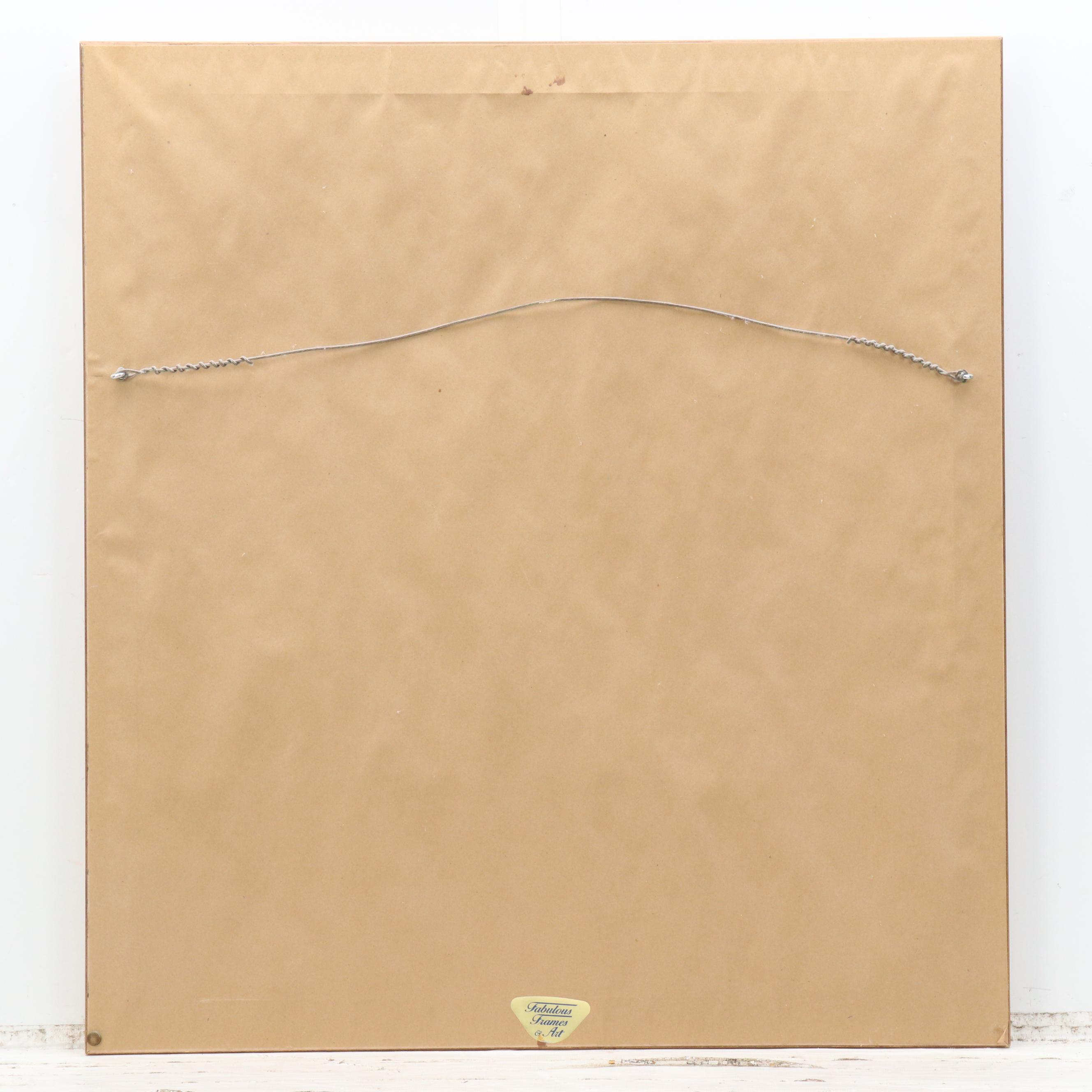 Anatole Krasynansky Winter Cityscape Serigraph