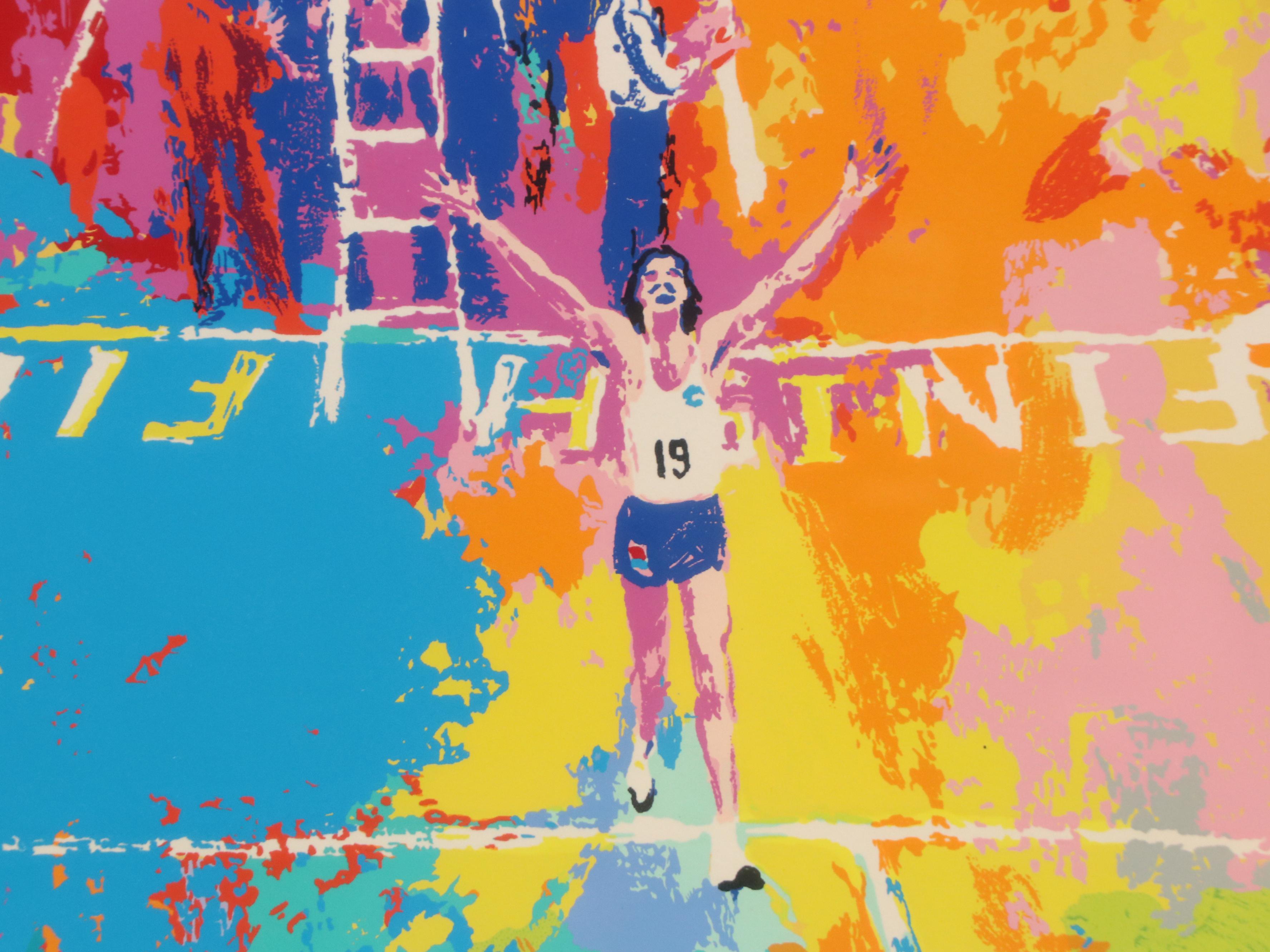 LeRoy Neiman Serigraph "Classic Marathon Finish," 1985