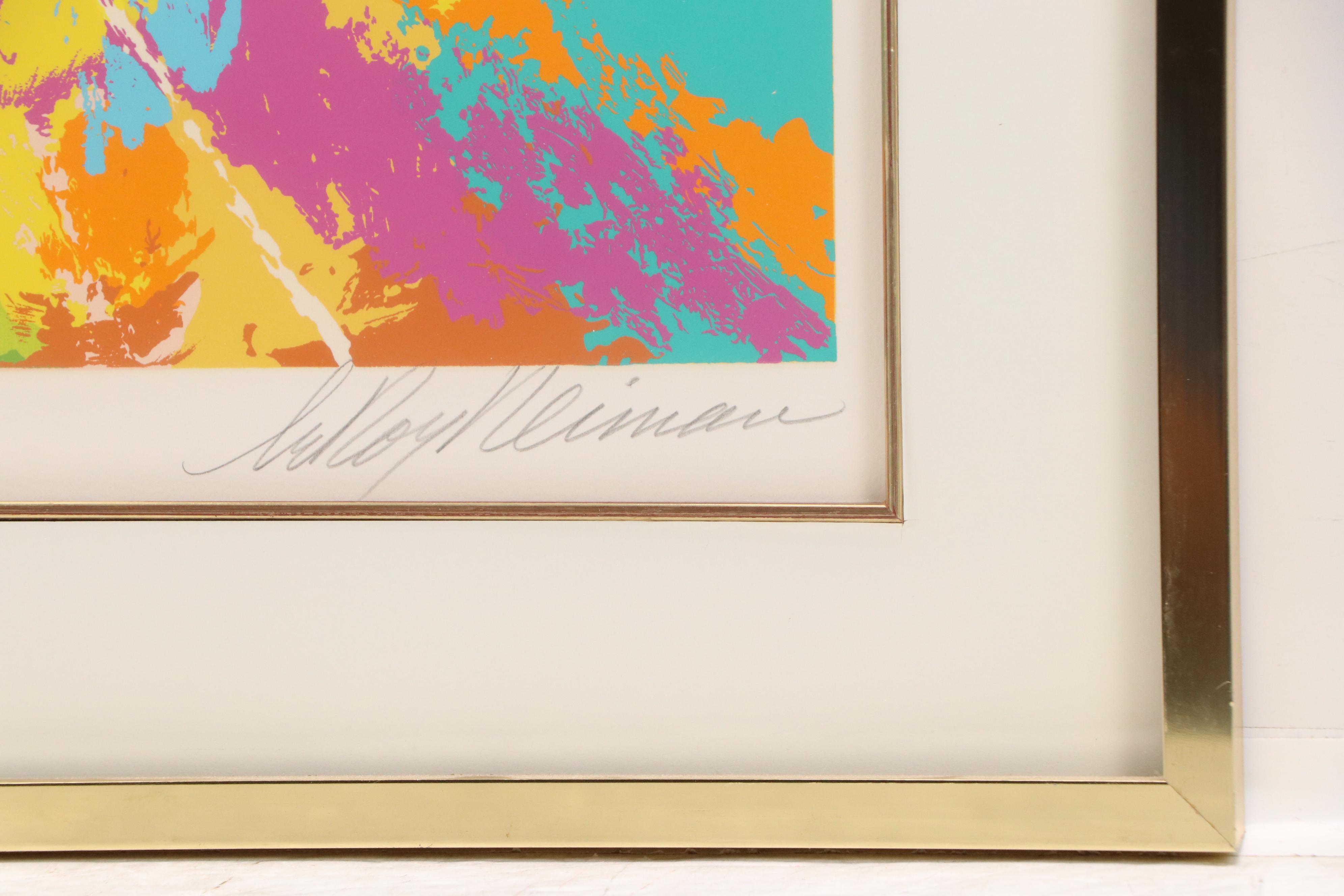 LeRoy Neiman Serigraph "Classic Marathon Finish," 1985