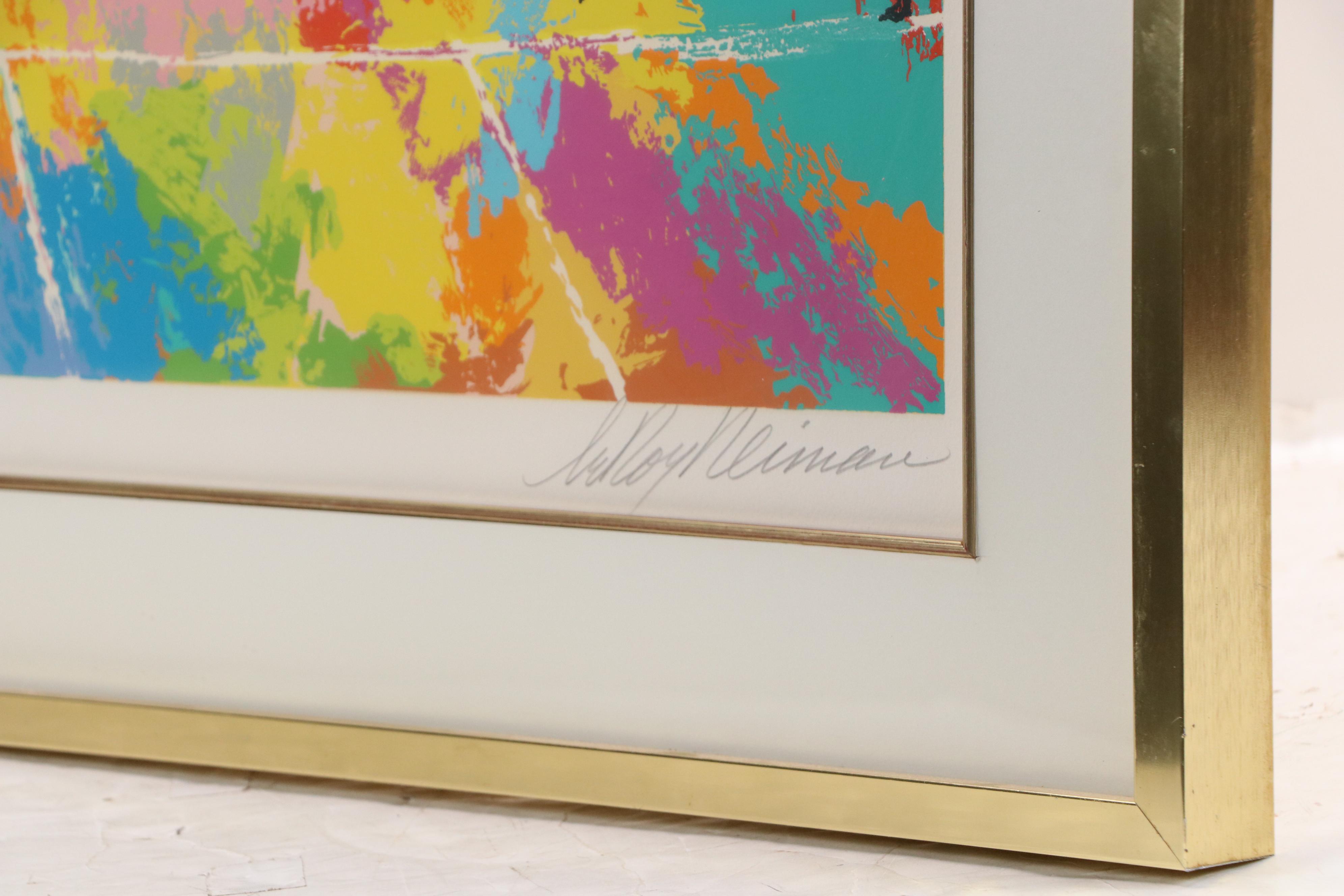 LeRoy Neiman Serigraph "Classic Marathon Finish," 1985