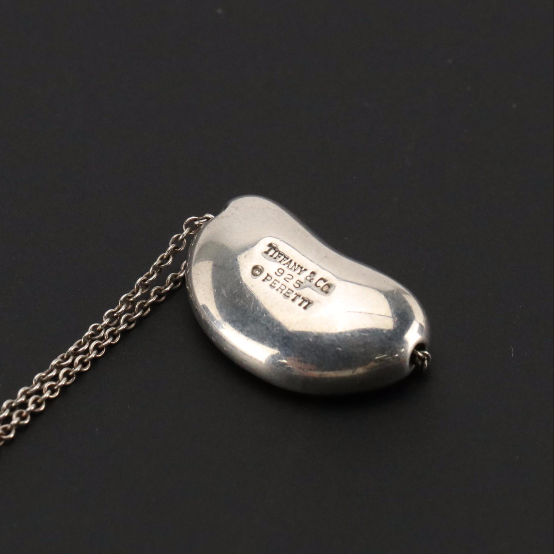 Elsa Peretti for Tiffany & Co. Bean Design Sterling Necklace