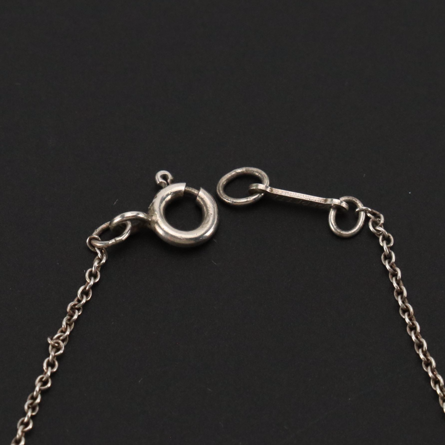 Elsa Peretti for Tiffany & Co. Bean Design Sterling Necklace