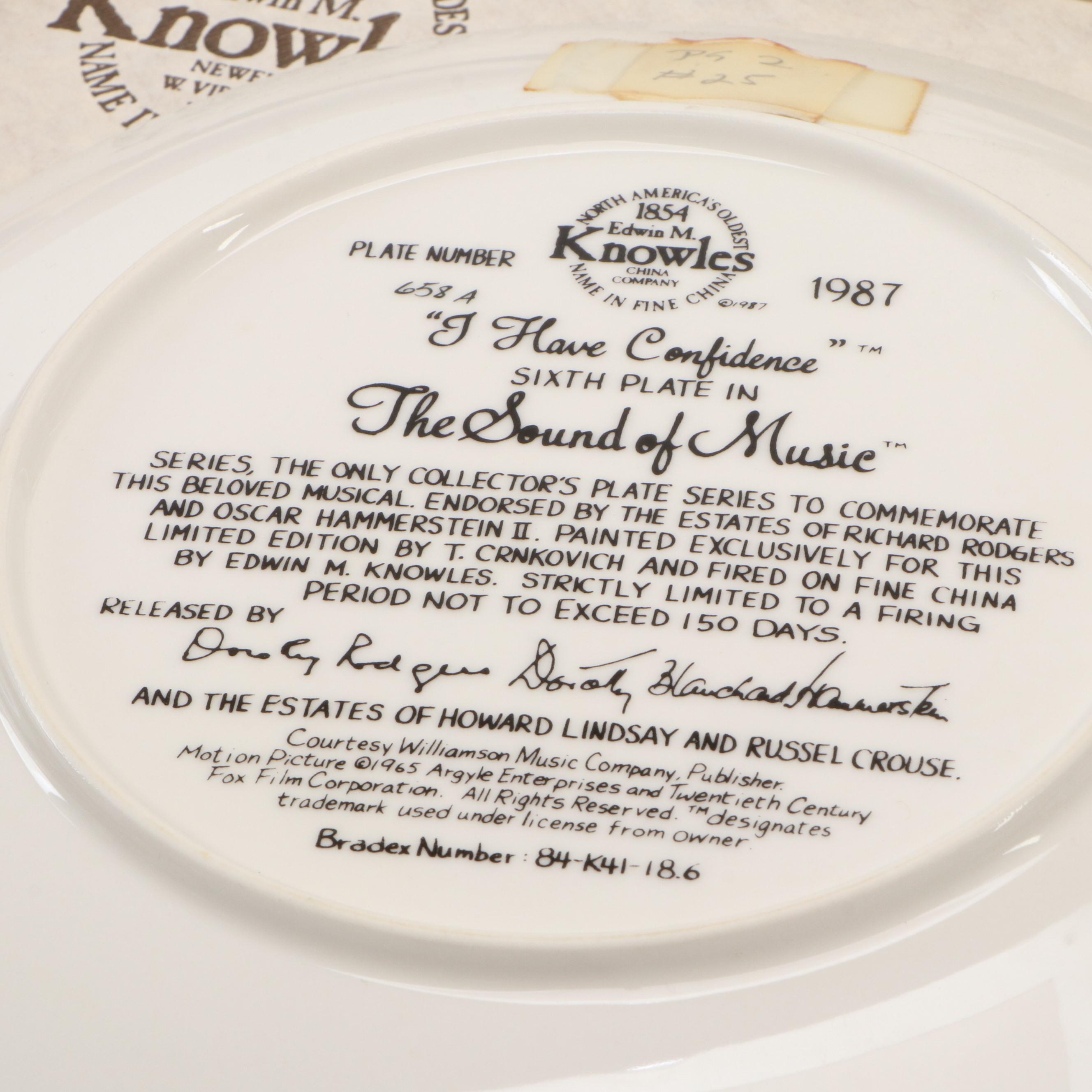 T. Crnkovich "The Sound of Music" Ceramic Collector Plates