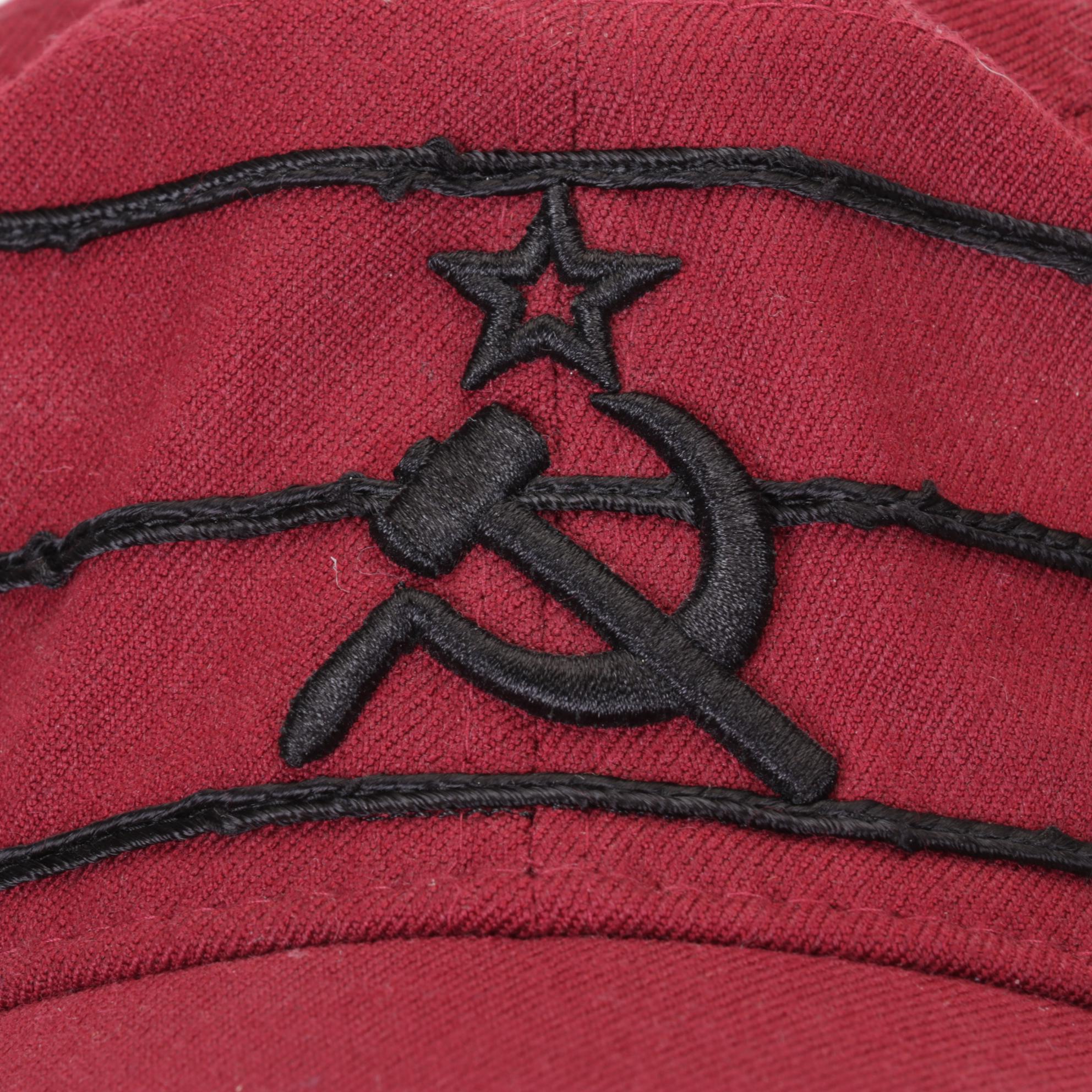 Hammer & Sickle Cap with Cast Metal Figurines & More