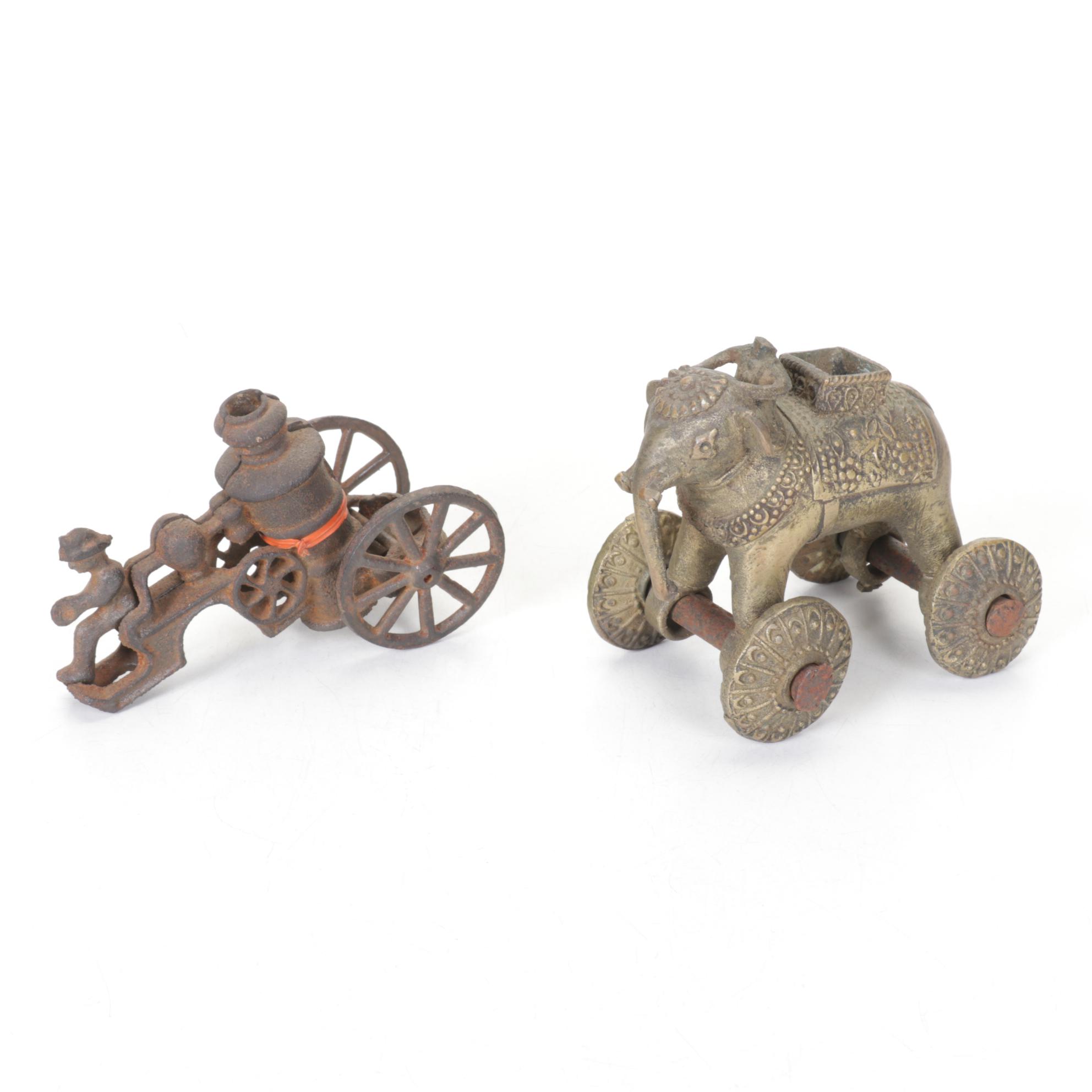 Hammer & Sickle Cap with Cast Metal Figurines & More