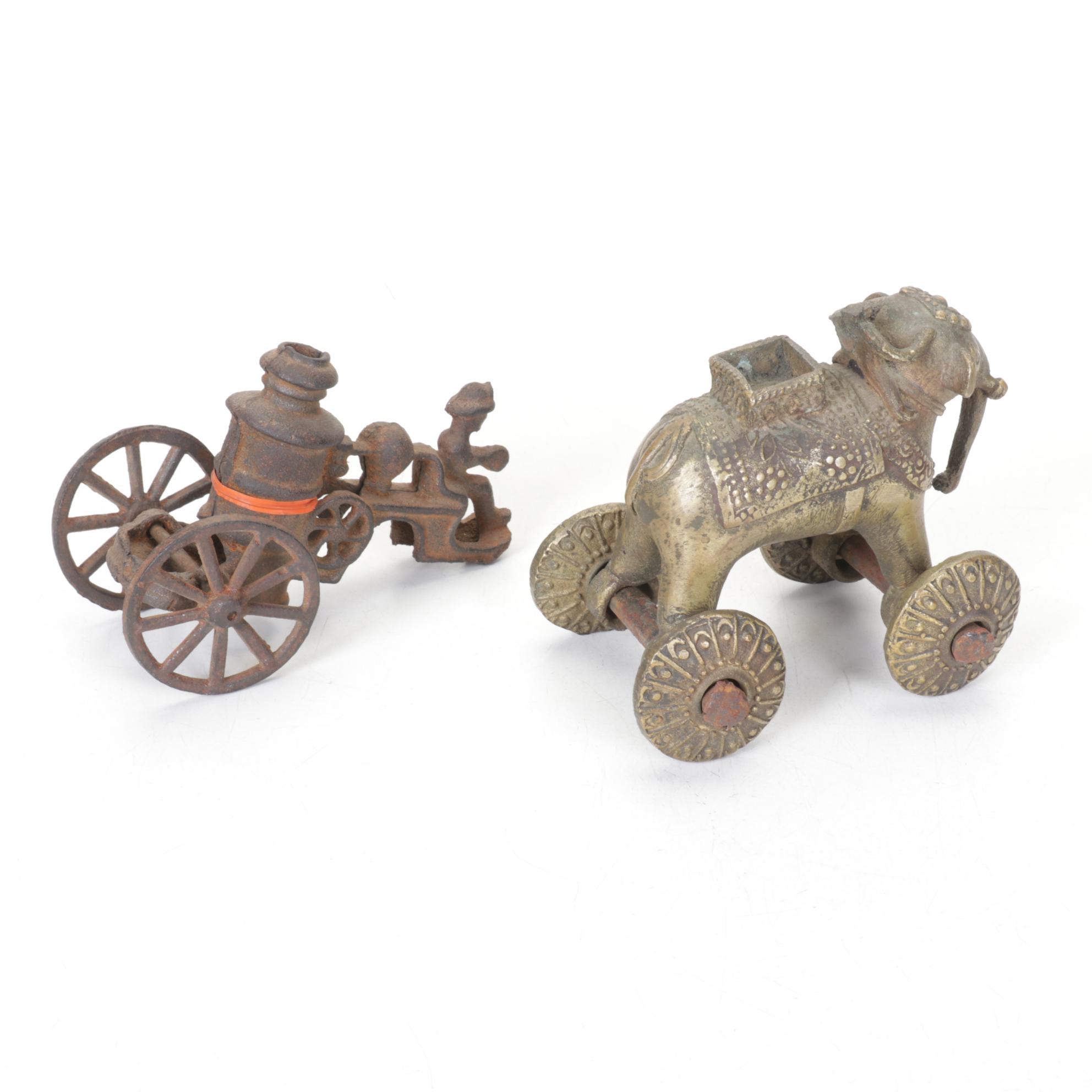 Hammer & Sickle Cap with Cast Metal Figurines & More