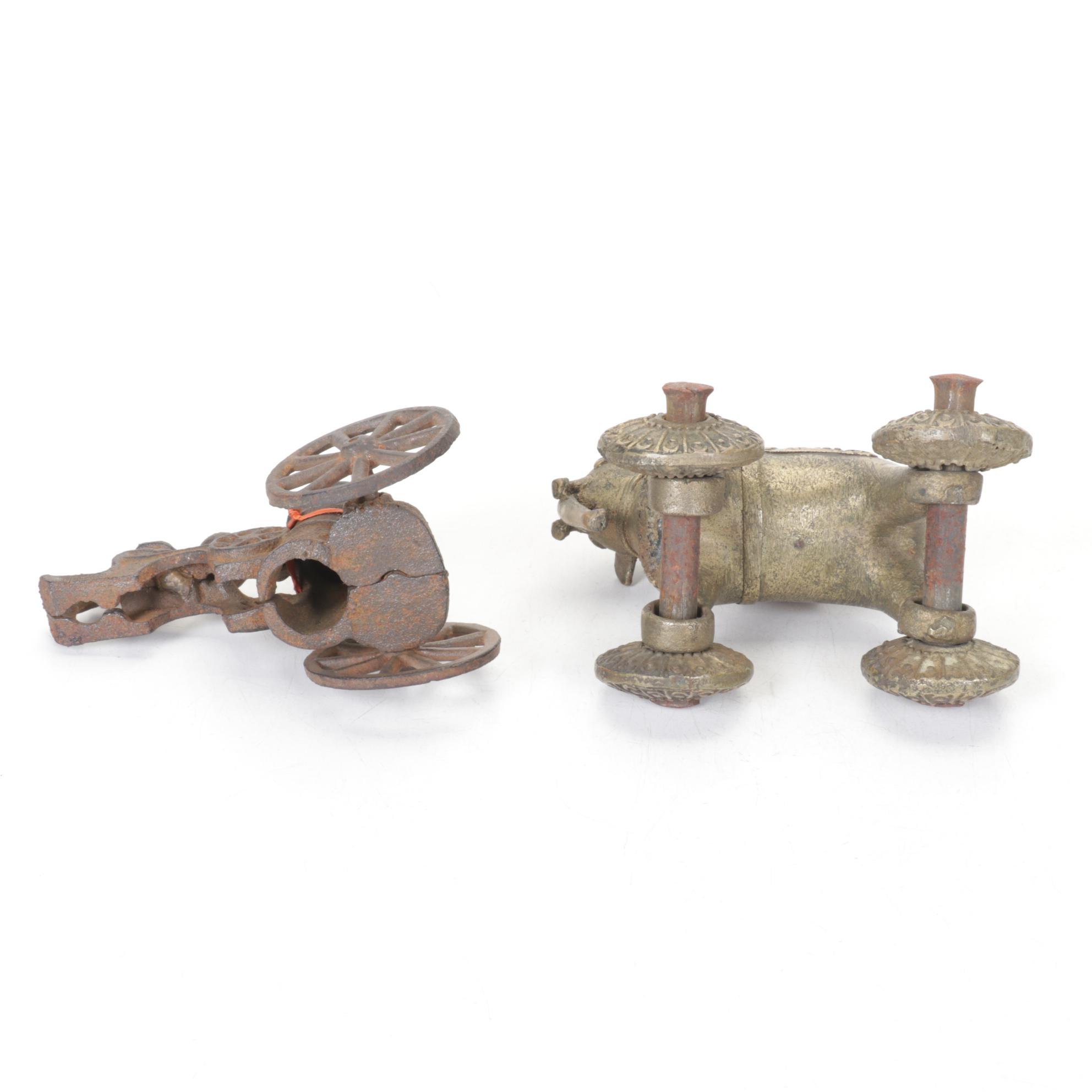 Hammer & Sickle Cap with Cast Metal Figurines & More