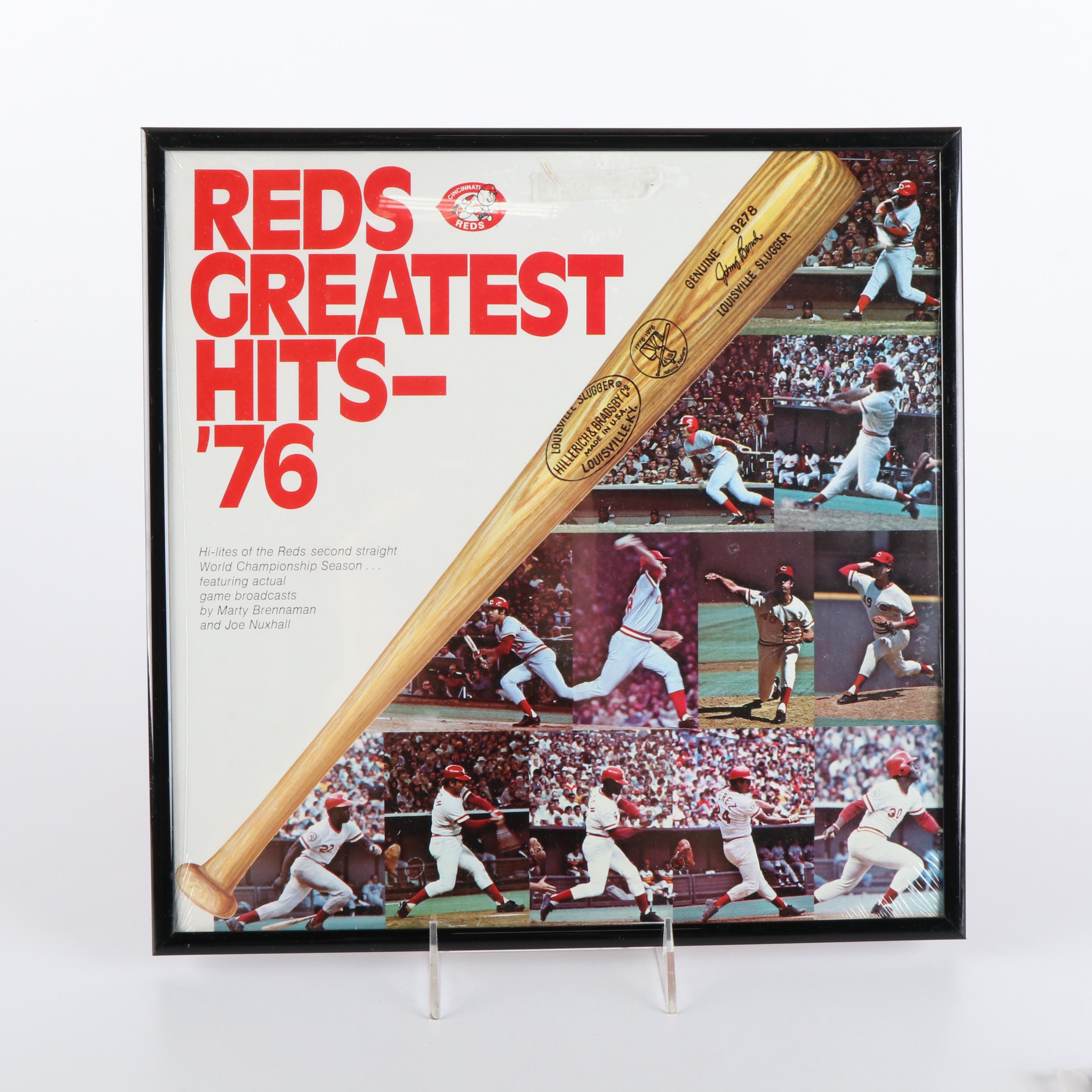 Four Cincinnati Reds Record Albums of Play-By-Play Calls, 1975-76