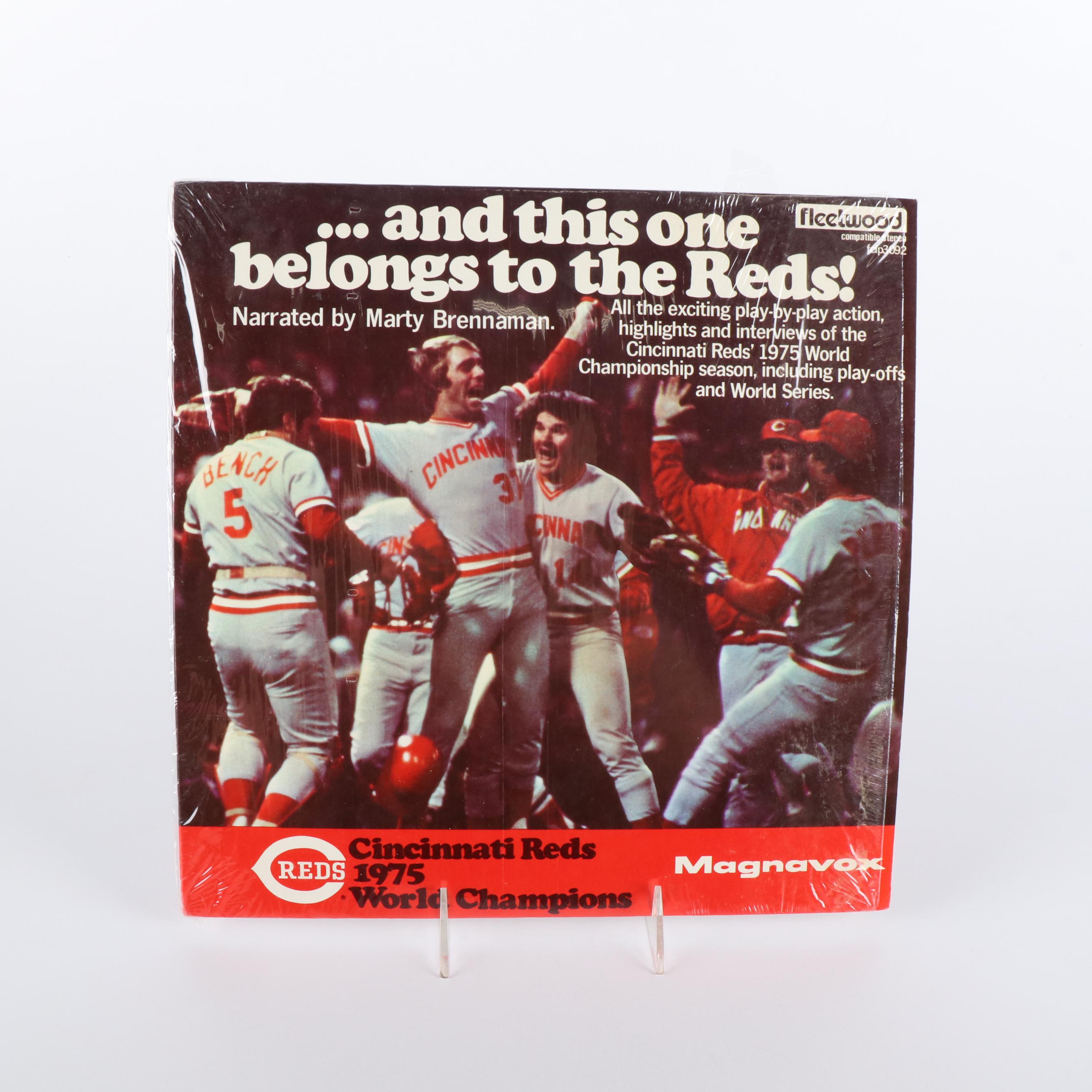 Four Cincinnati Reds Record Albums of Play-By-Play Calls, 1975-76