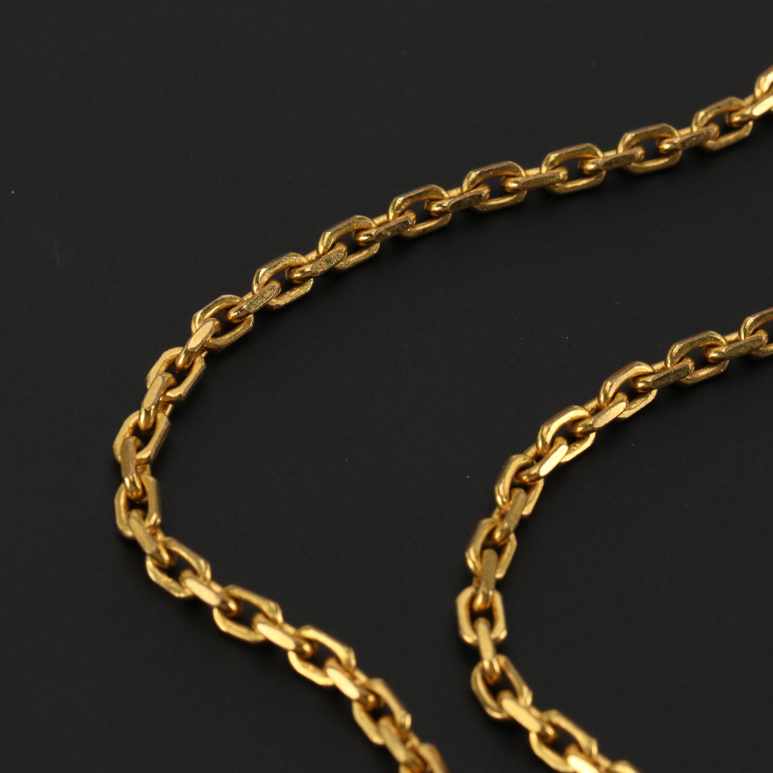 Versace Greek Key Pendant Necklace