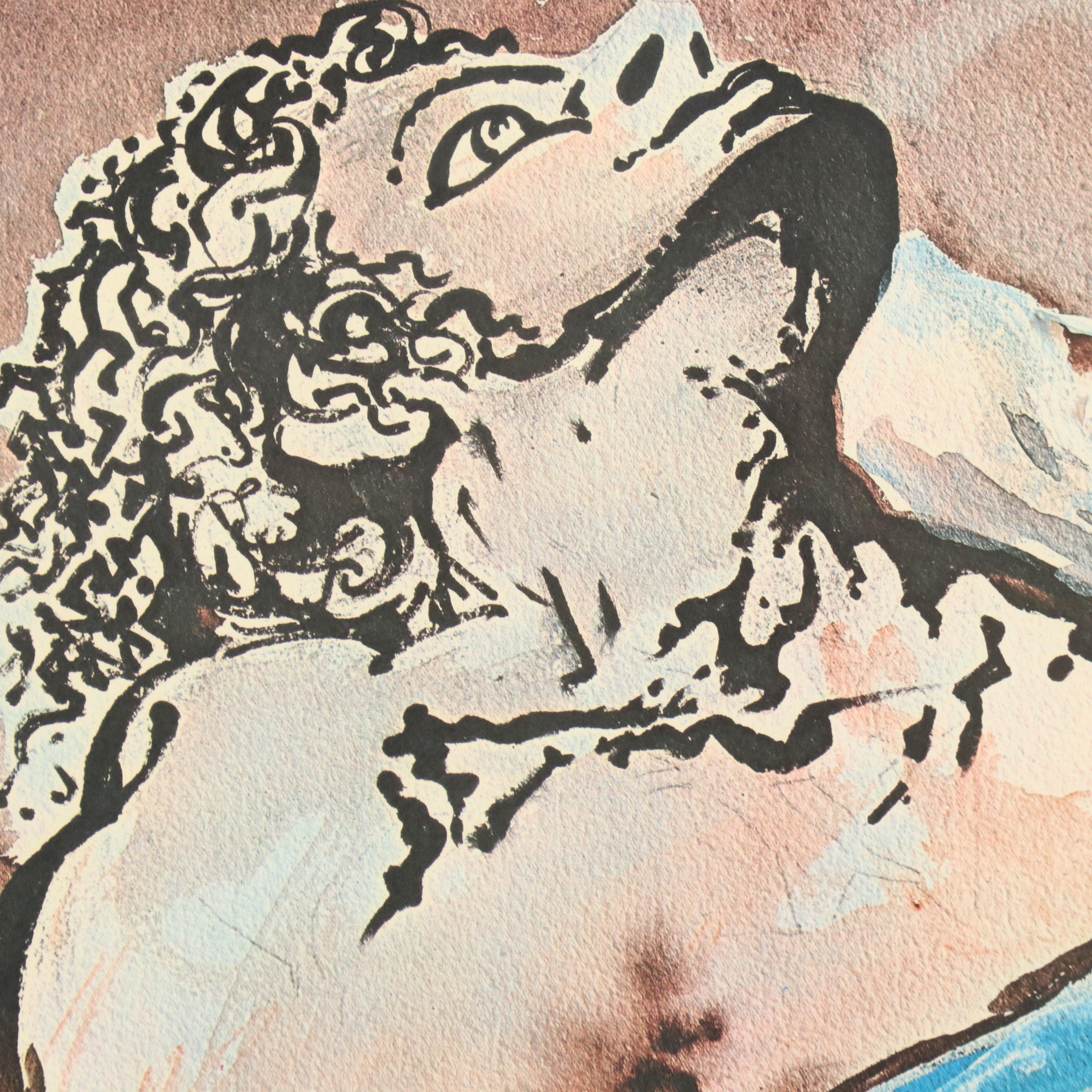 Salvador Dalí  Offset Lithograph "Aliyah: The Rebirth of Israel"