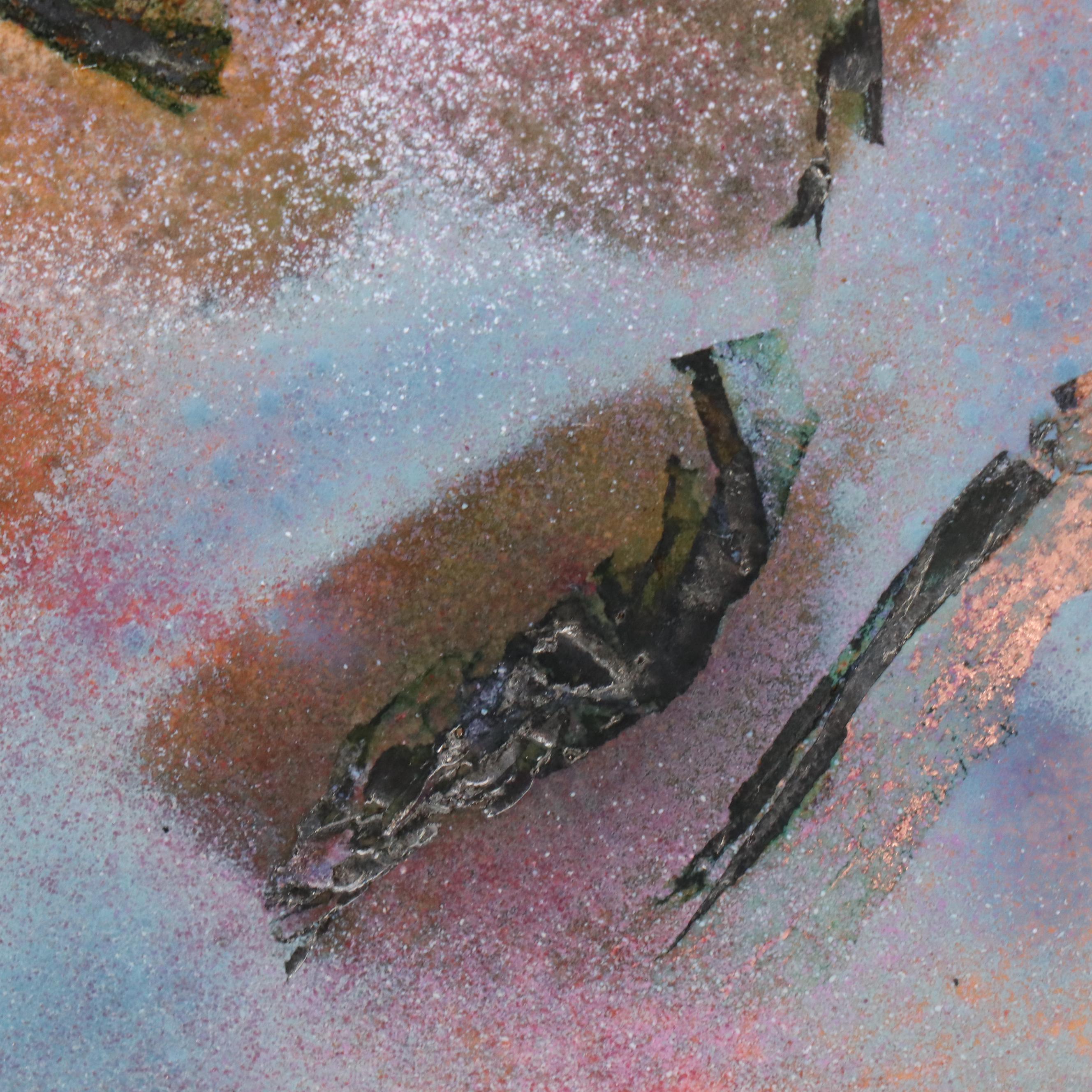 Kline Abstract Mixed Media Assemblage