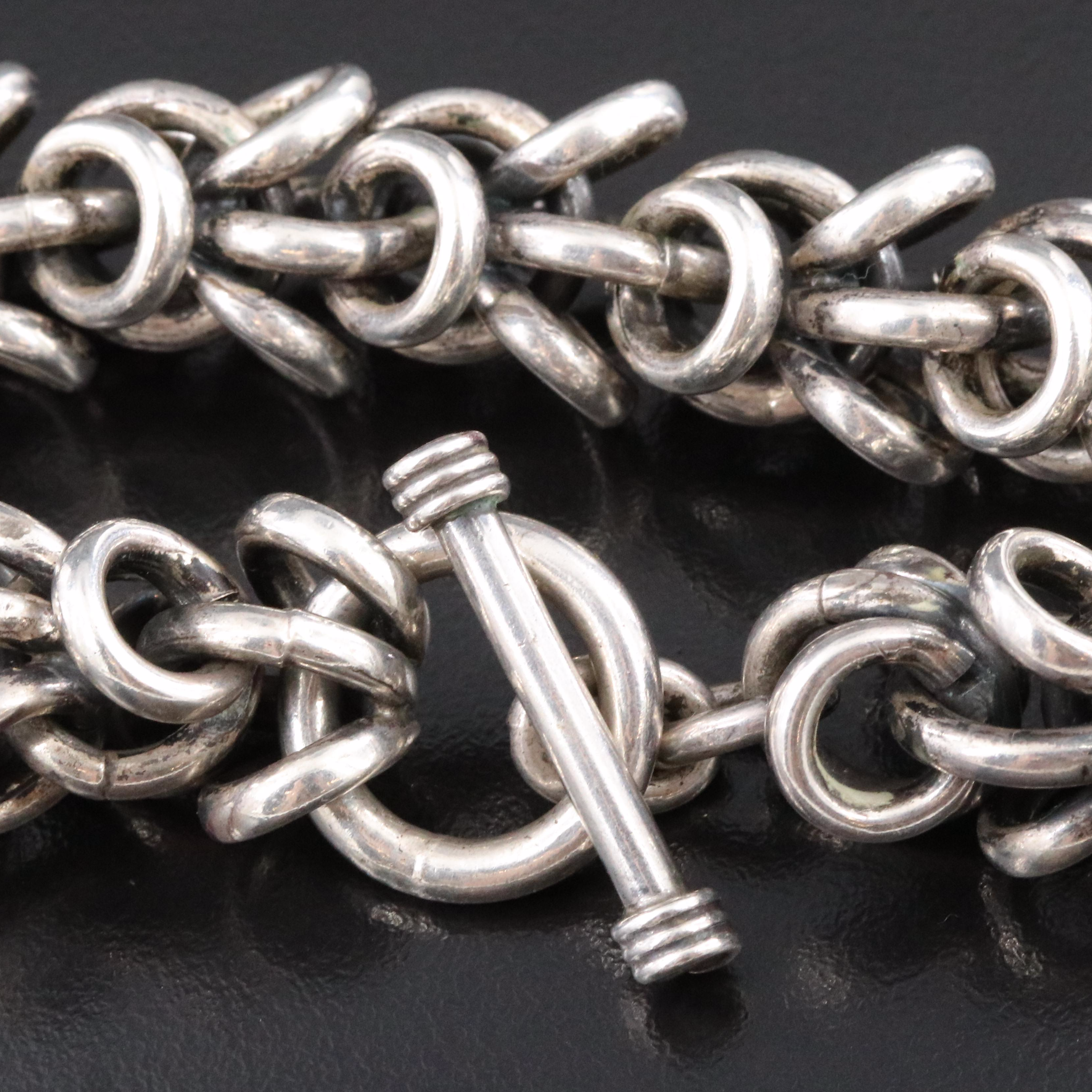 Sterling Circle Link Necklace