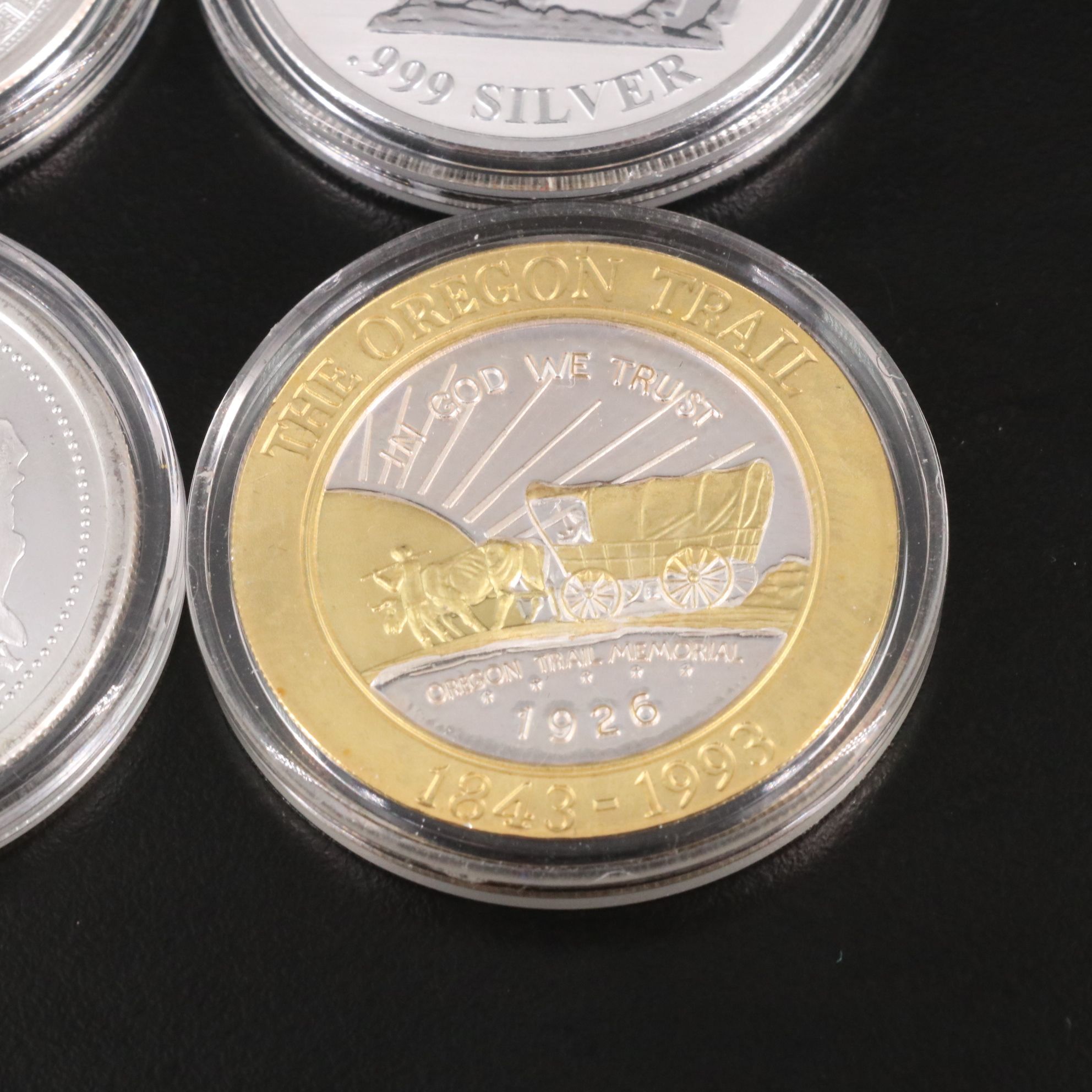 Five Various Silver One Troy Ounce Rounds\Coins