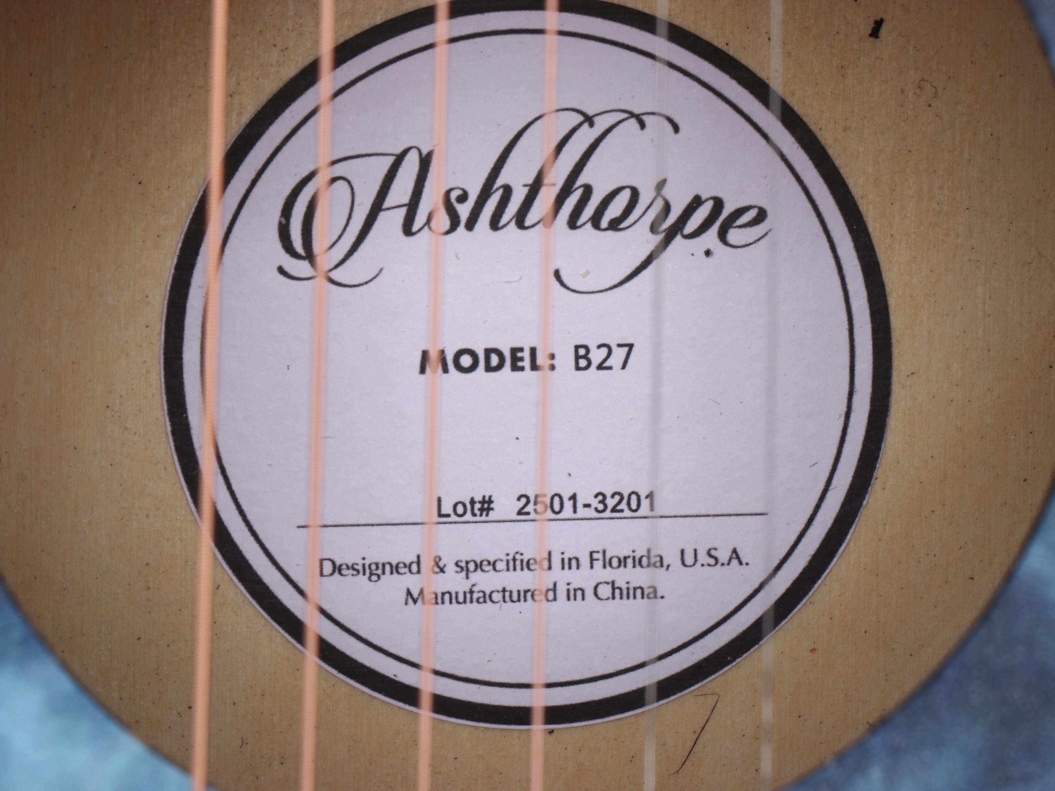 Taylor Swift Decal-Signed "The Eras Tour" Ashthorpe Acoustic Guitar, JSA