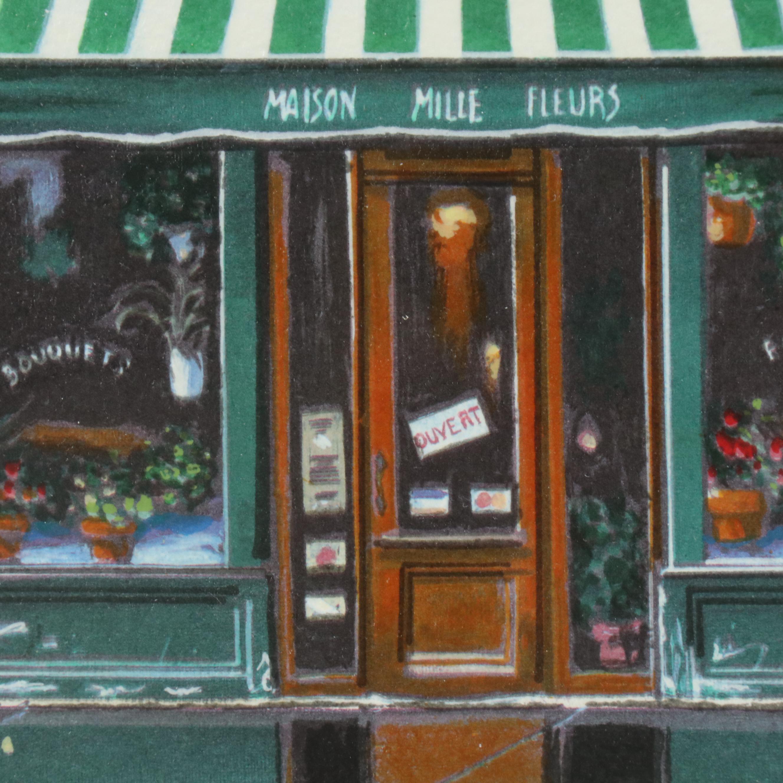 Louis Robichaud Parisian Cityscape Giclée "Passage"