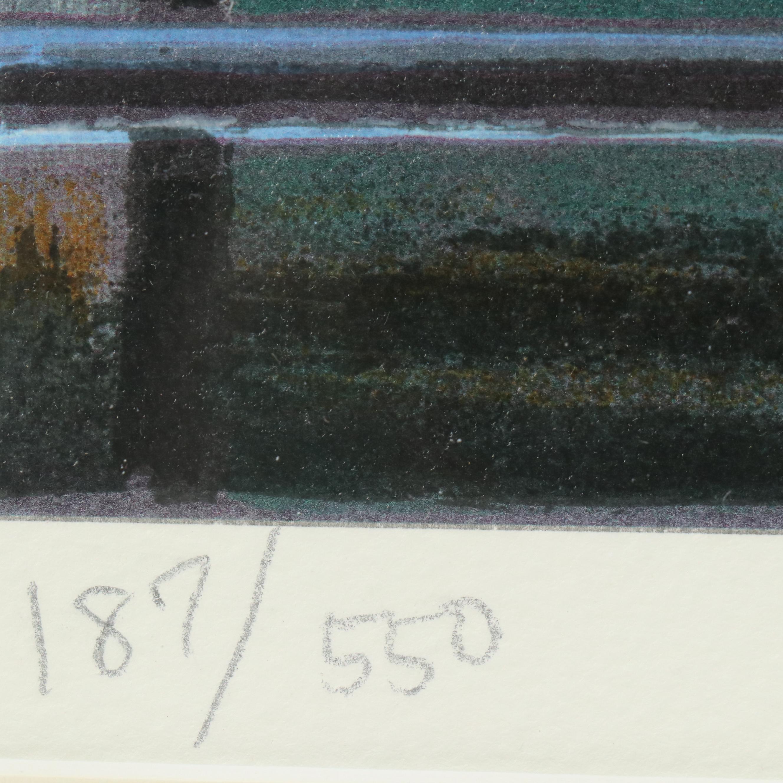 Louis Robichaud Parisian Cityscape Giclée "Passage"