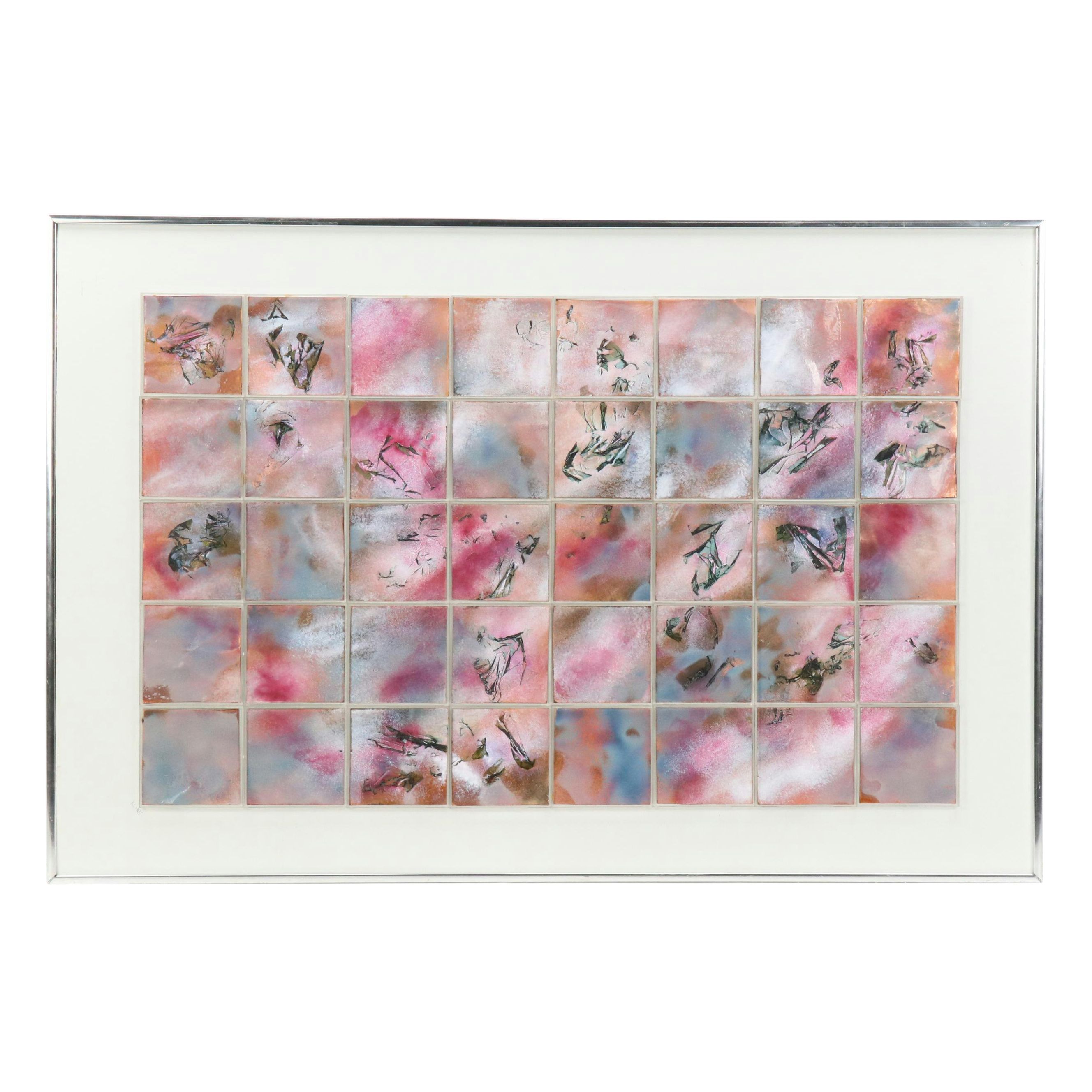 Kline Abstract Mixed Media Assemblage