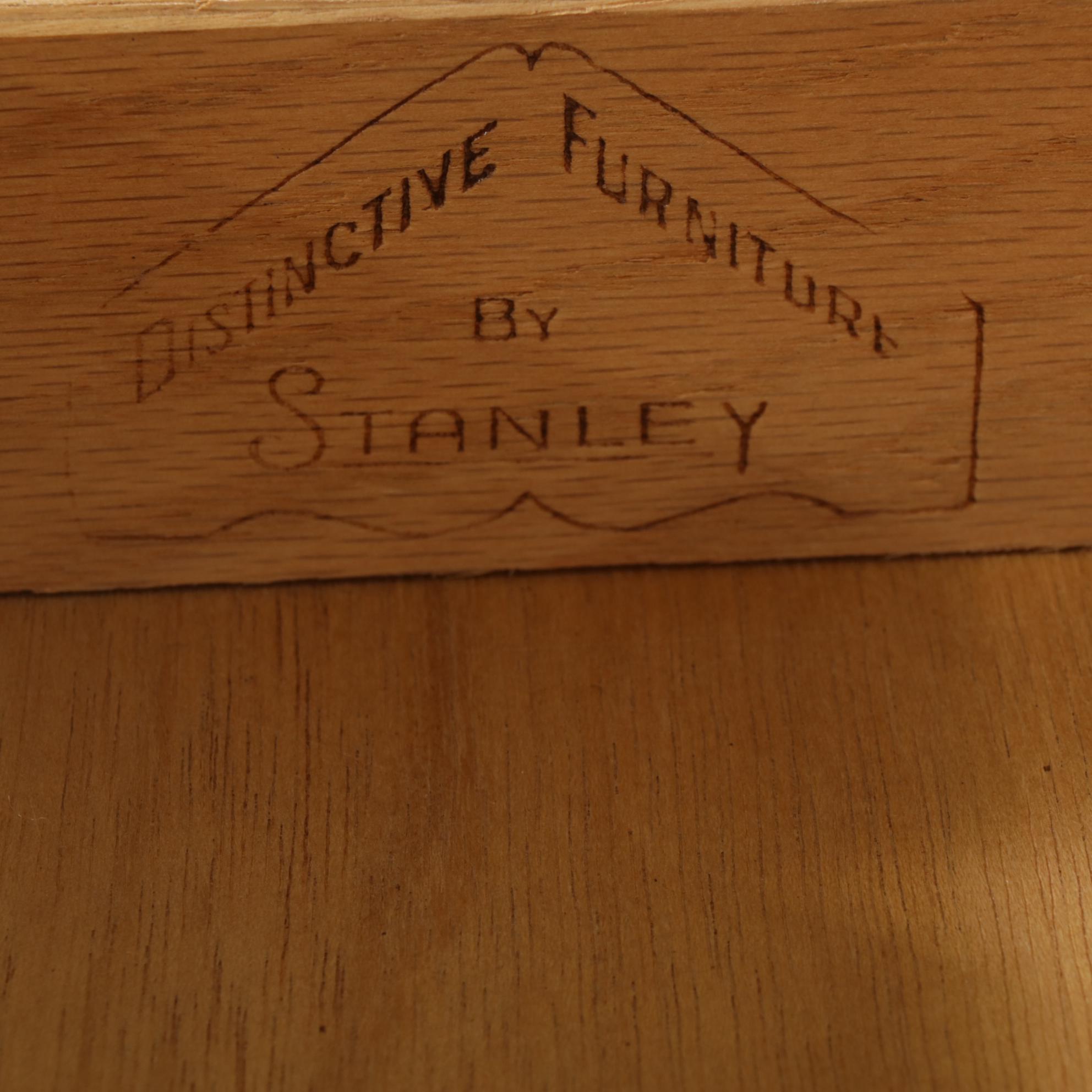 Stanley Mid Century Modern Walnut China Cabinet