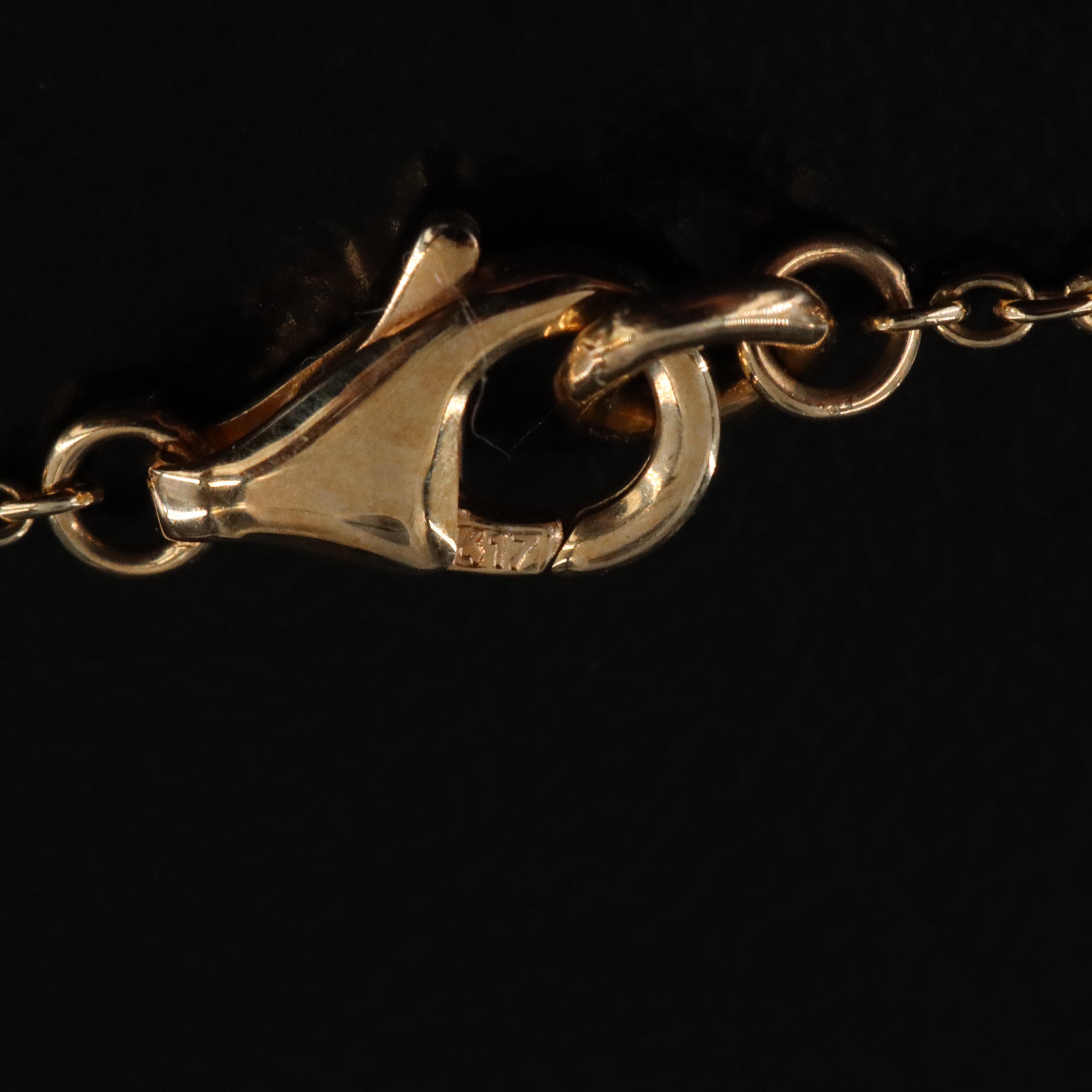 10K Emerald and Diamond Pendant Necklace