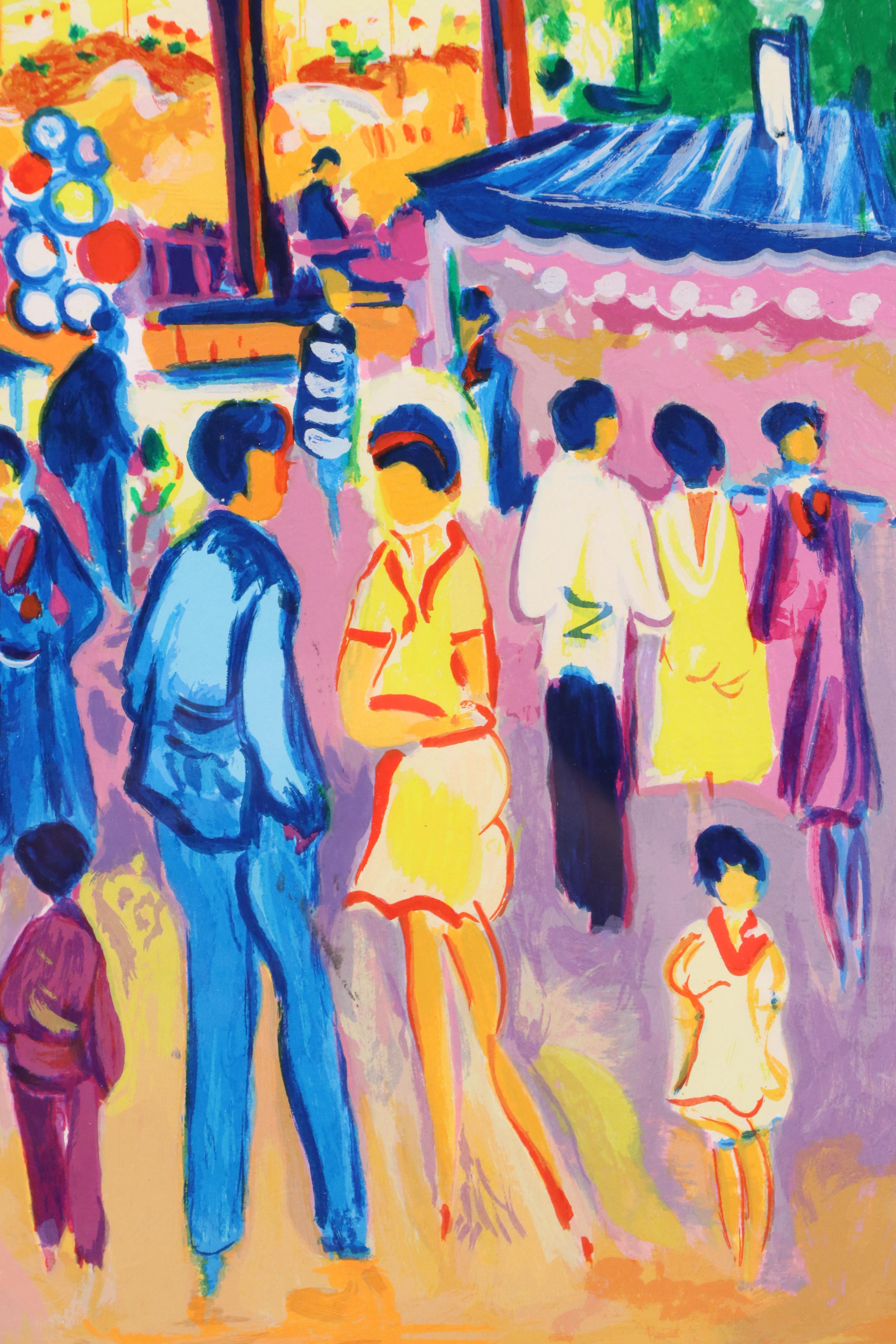 Jean-Claude Picot Serigraph "Fete Foraine a Paris," 1998
