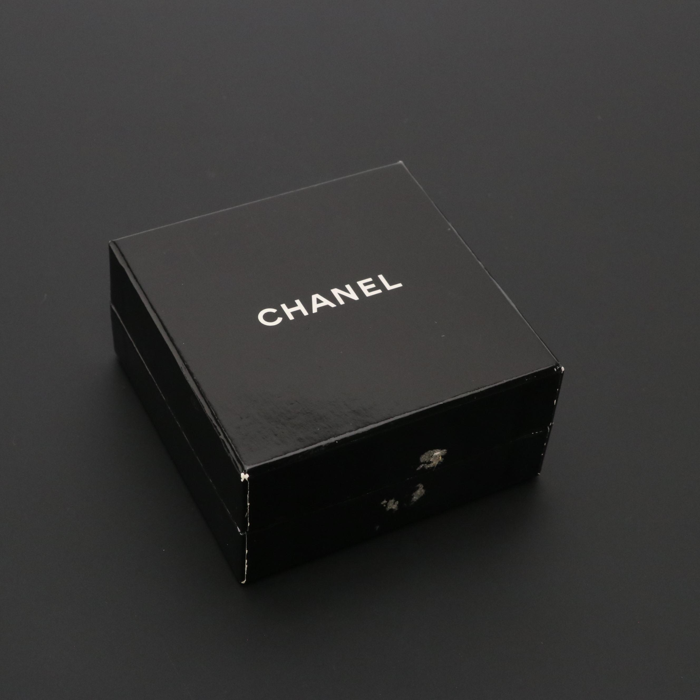 Chanel Spring Collection Logo Round Clip Earrings