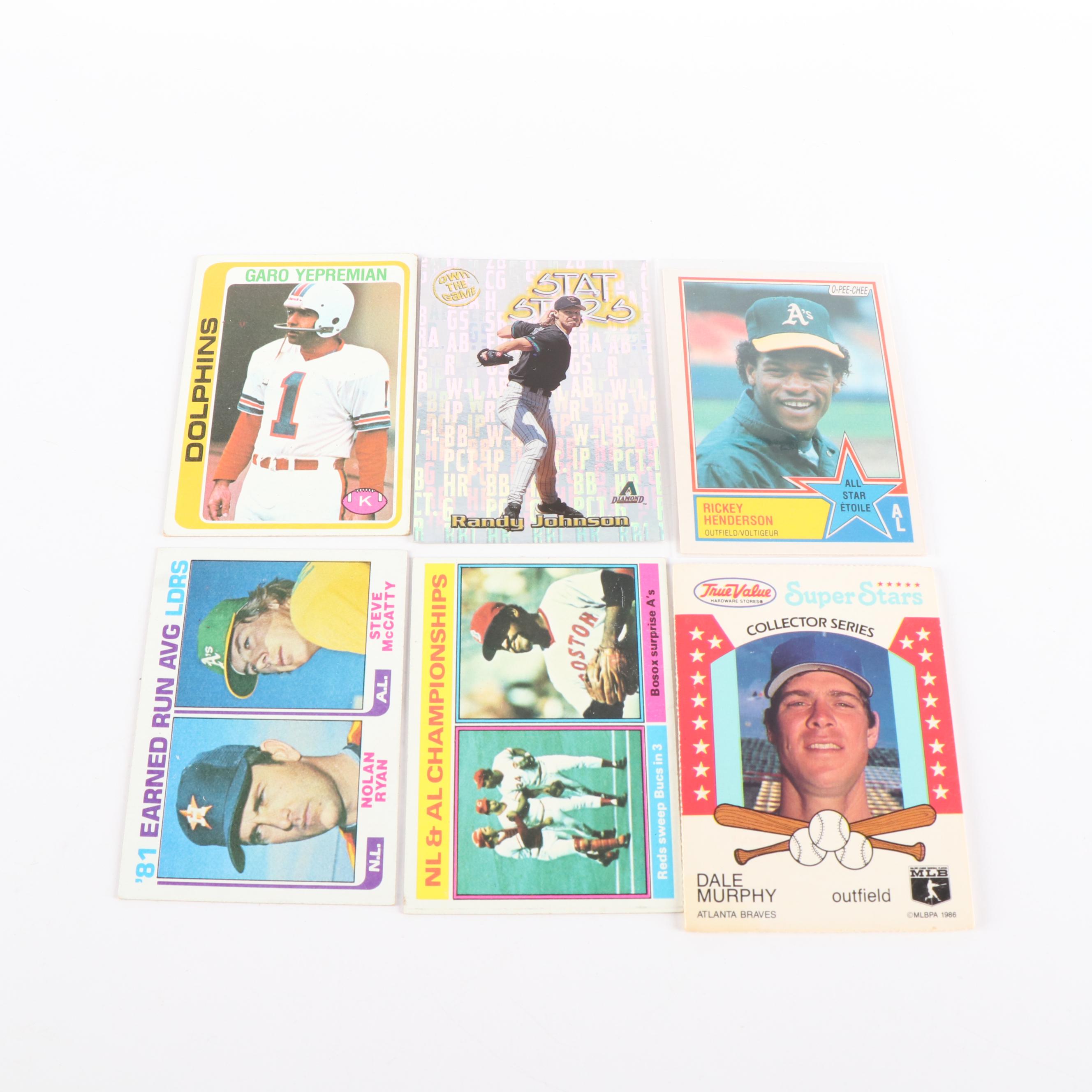 Signed Photo of Bob Feller & Collection of Baseball Cards, 60s to 90s