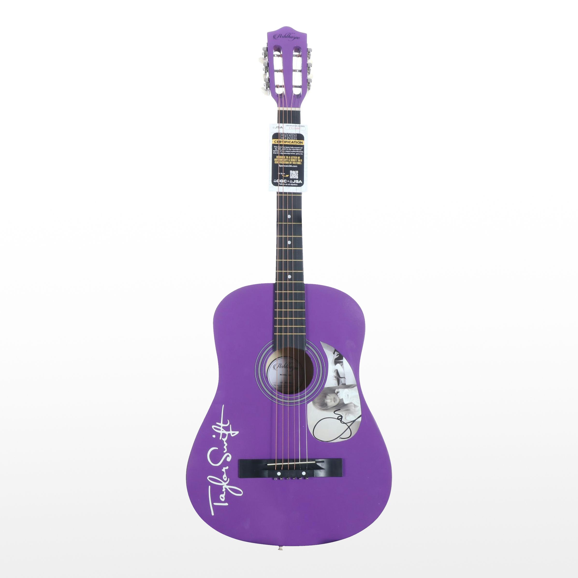 Taylor Swift Decal-Signed Ashthorpe Acoustic Guitar, JSA