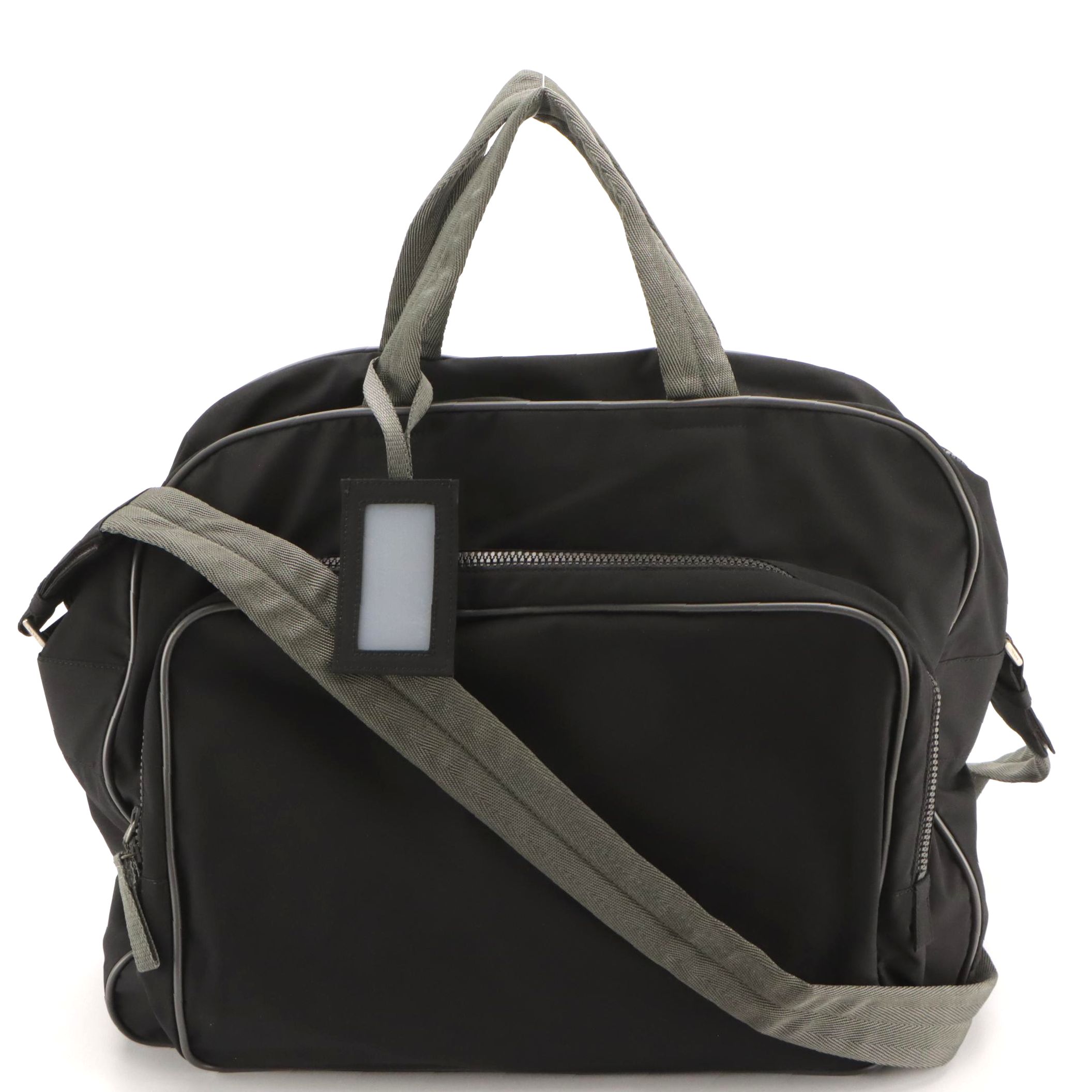 Prada Sport Gym Duffel Bag in Black Tessuto Nylon