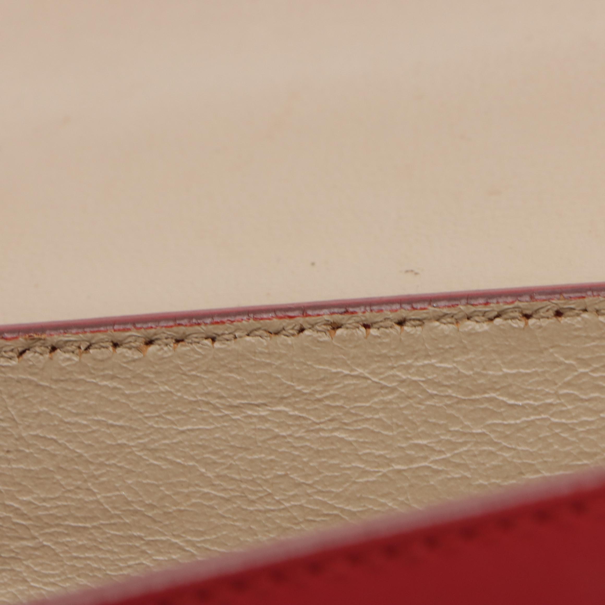 Salvatore Ferragamo Gancini Flap Shoulder Bag in Tri-Color Calfskin Leather