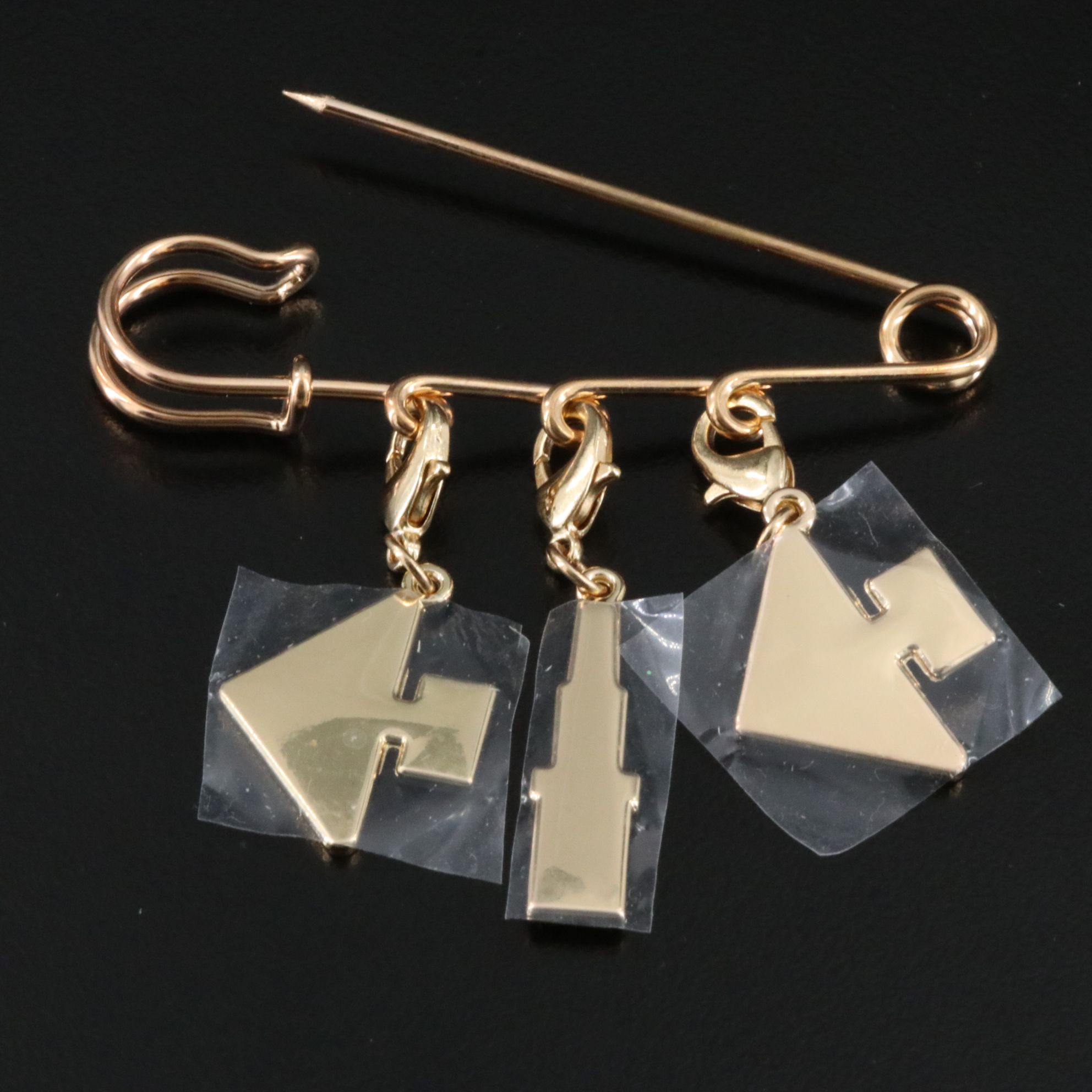 Prada Beauty Safety Pin with Charms