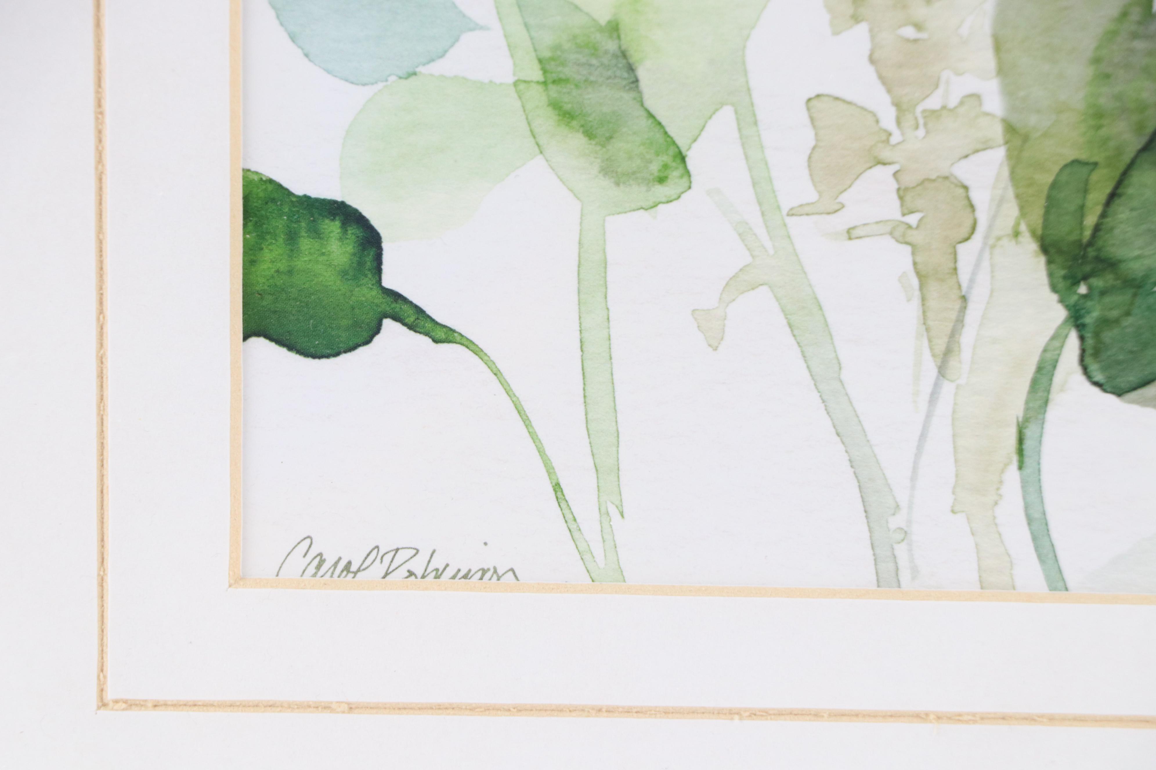 After Carol Robinson Offset Lithographs "Sage Garden I" and "Sage Garden II"