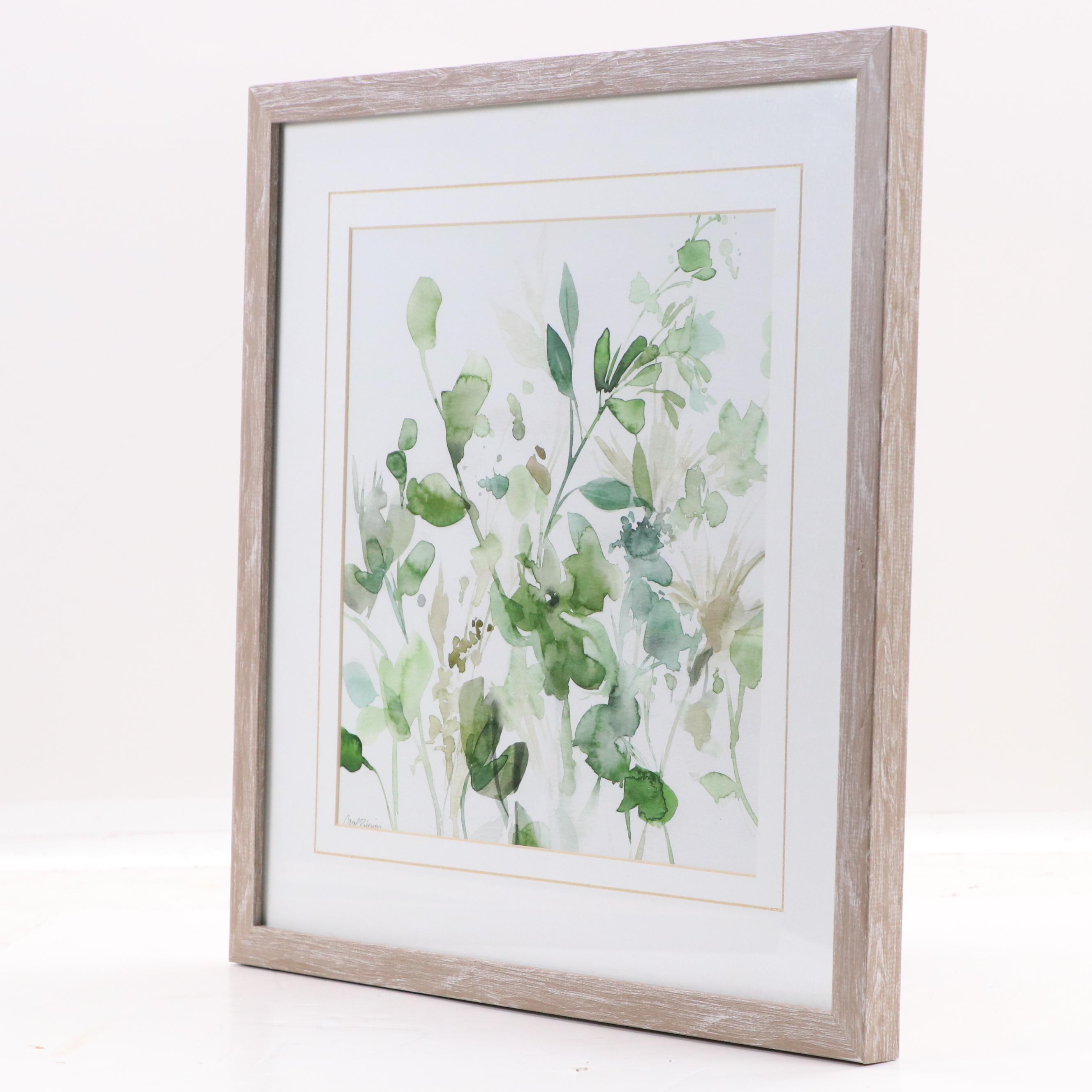 After Carol Robinson Offset Lithographs "Sage Garden I" and "Sage Garden II"