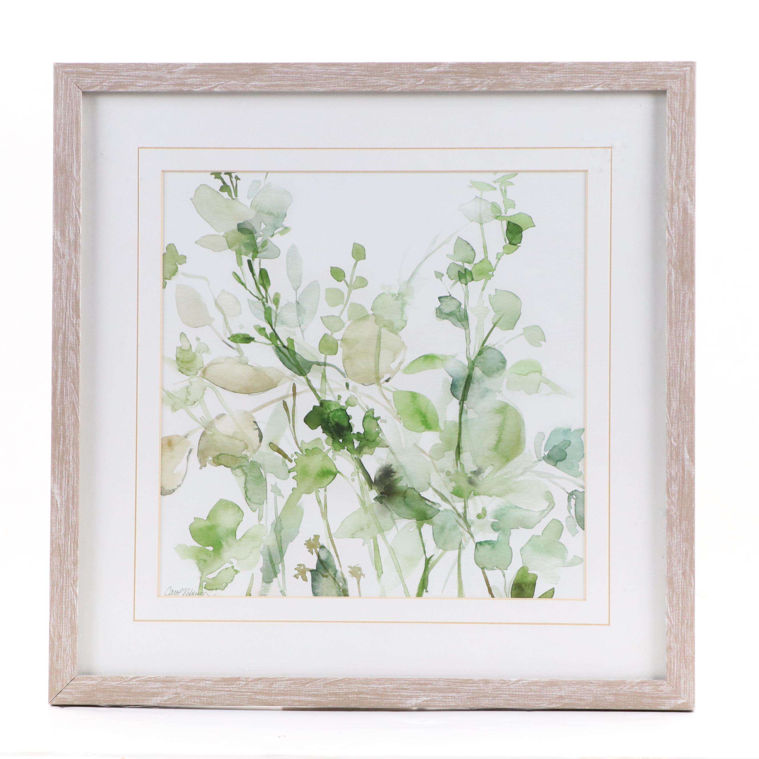 After Carol Robinson Offset Lithographs "Sage Garden I" and "Sage Garden II"