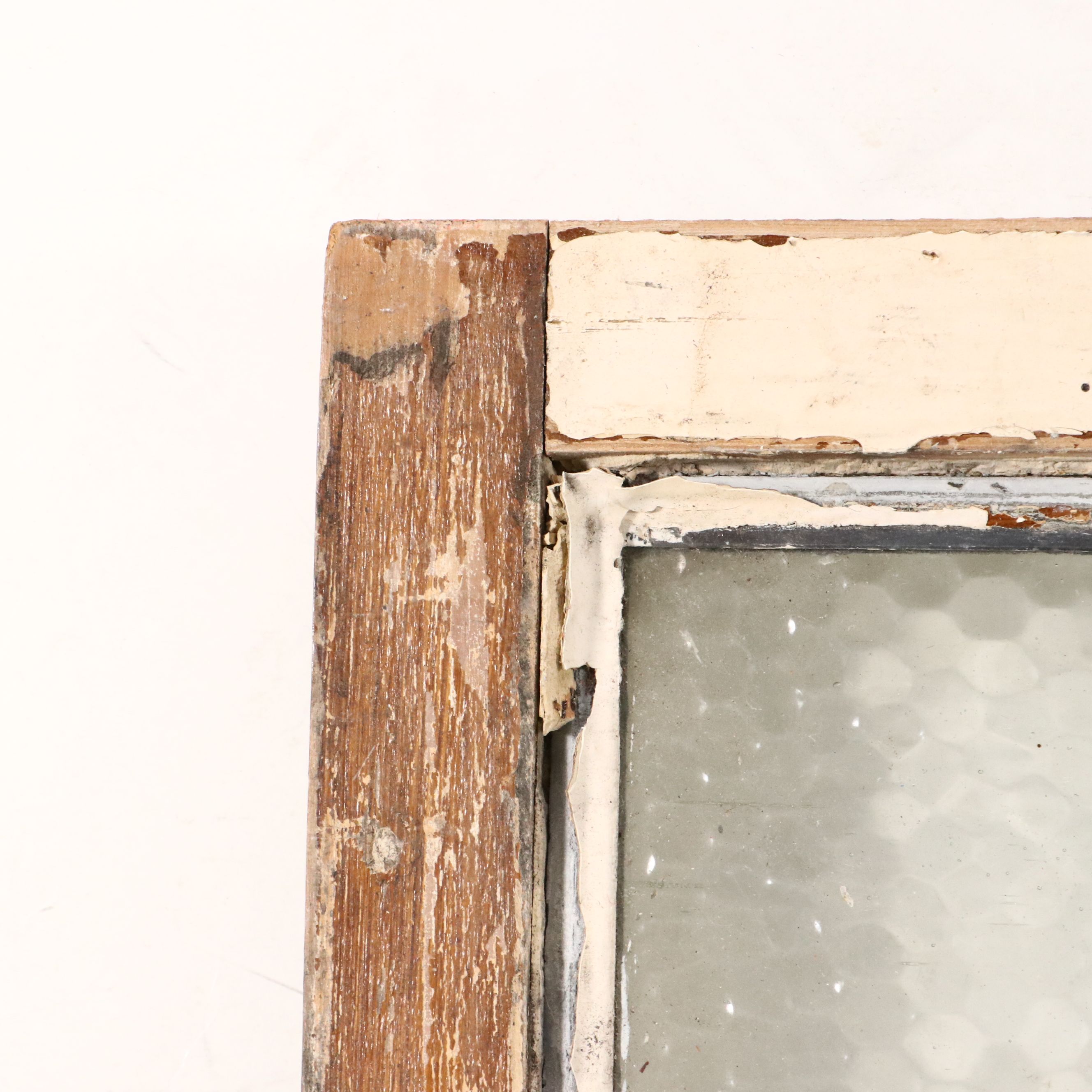 English Style Floral Stained Lead Glass Window Panel