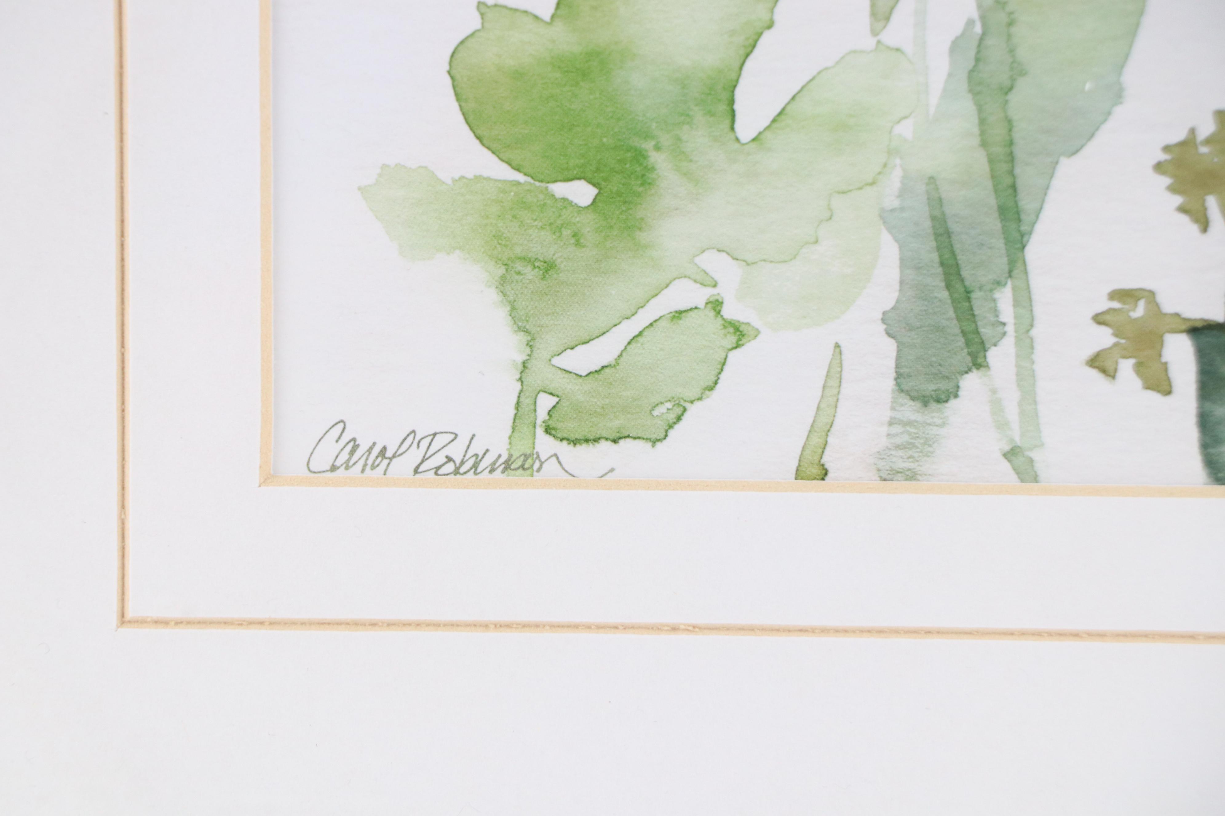 After Carol Robinson Offset Lithographs "Sage Garden I" and "Sage Garden II"