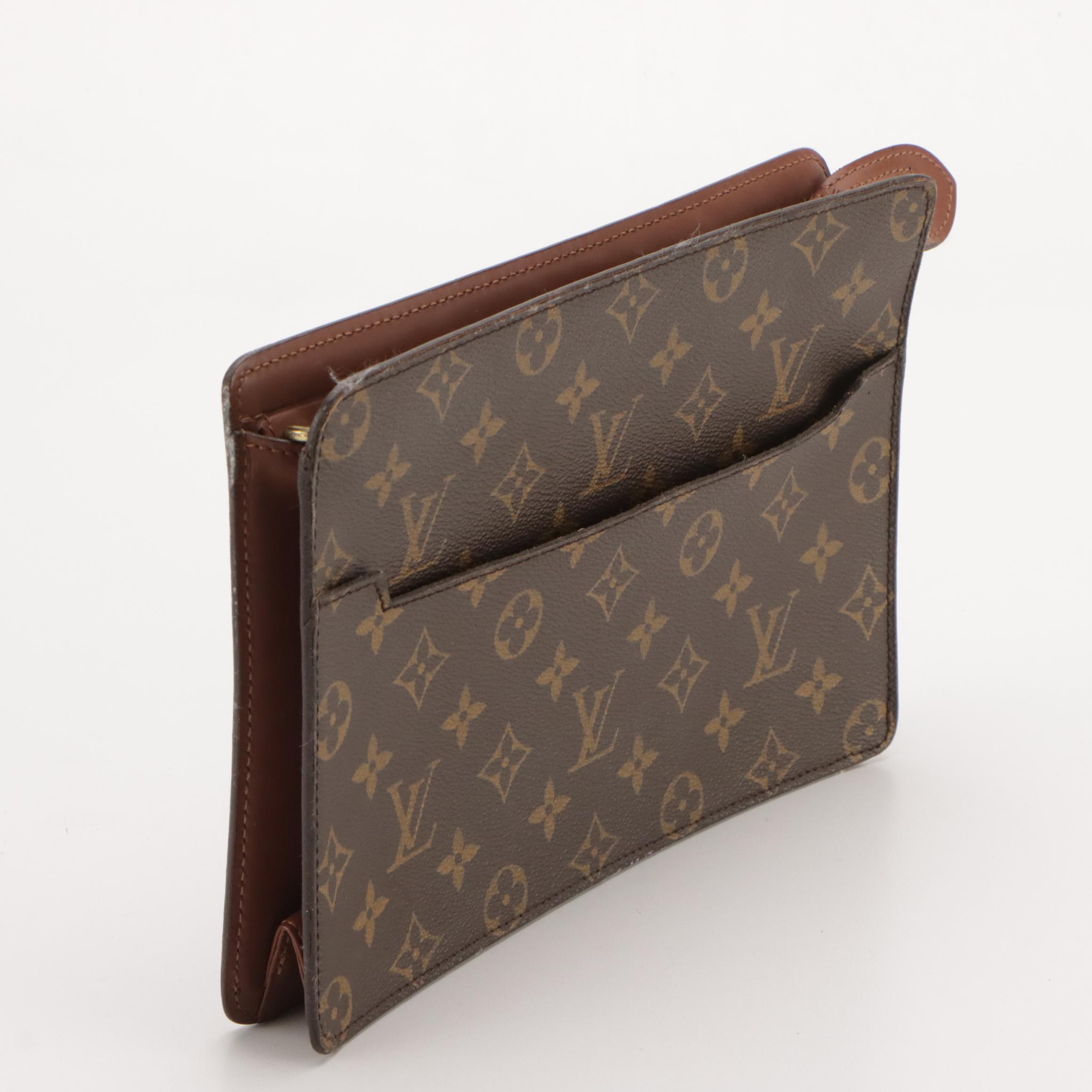 Louis Vuitton Pochette Homme Second Clutch Bag in Monogram Canvas