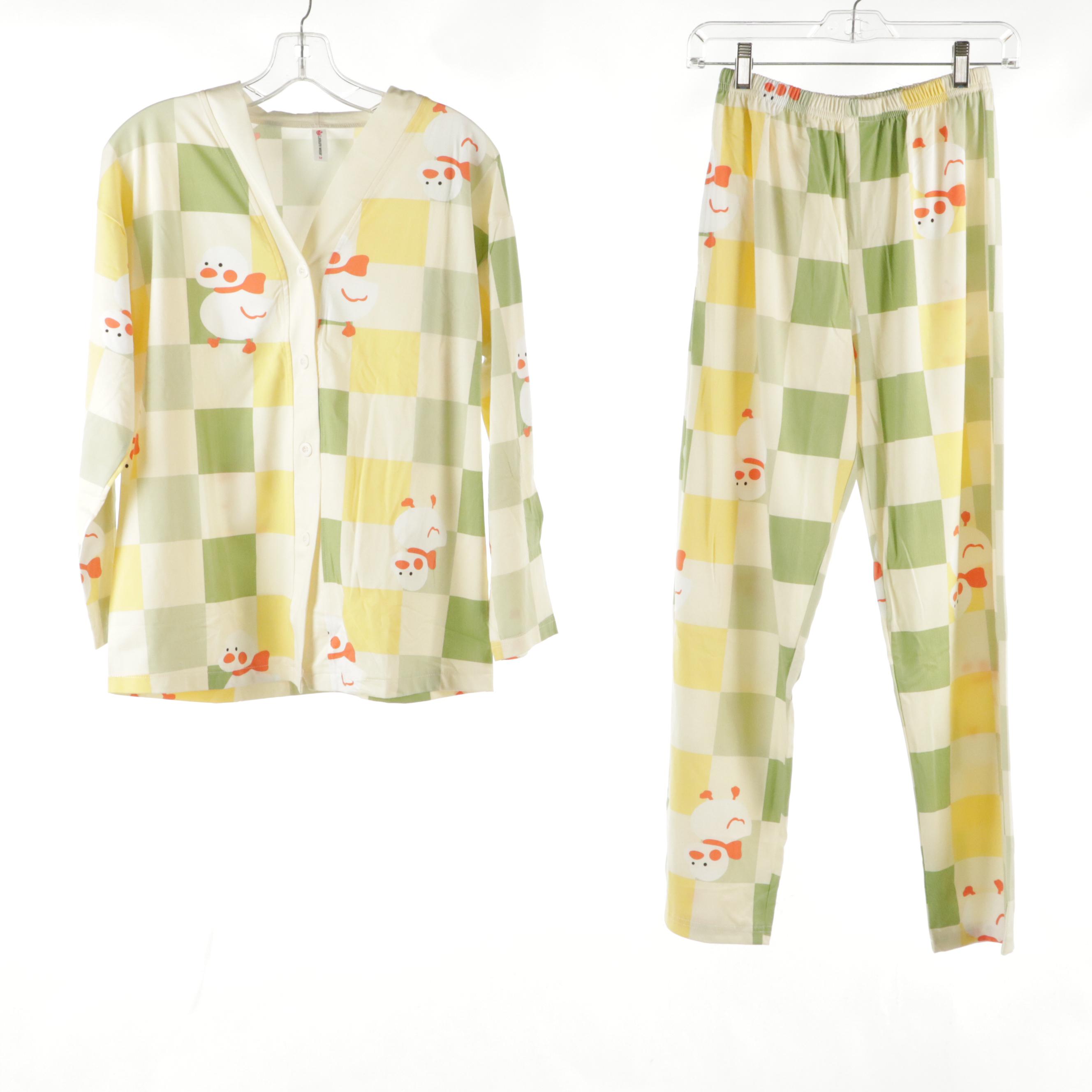 Print Fresh & Leisure Wear Printed Long Sleeve Pajama Set, Toss Nightgown & More