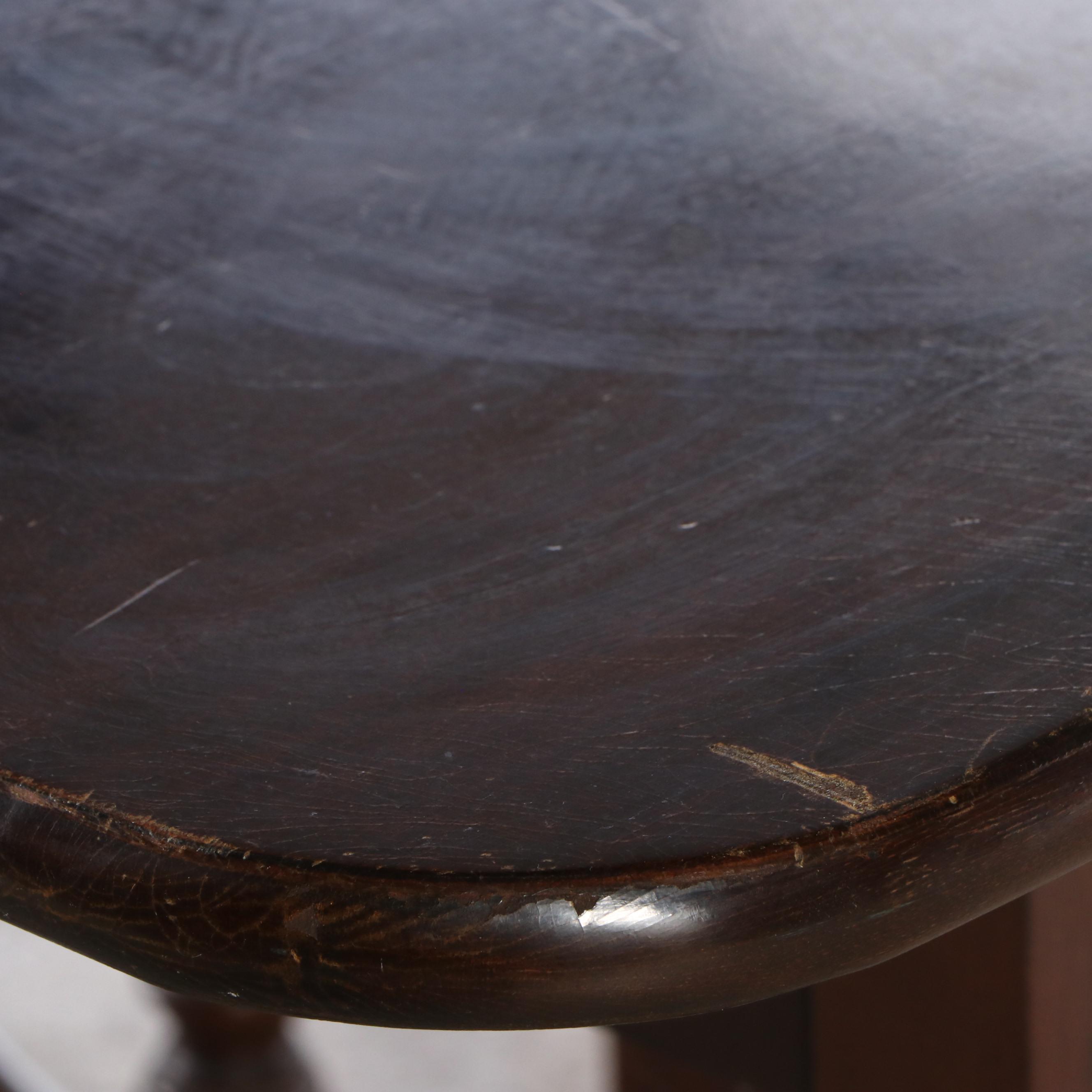 William and Mary Style Gateleg Mahogany Drop Leaf Table